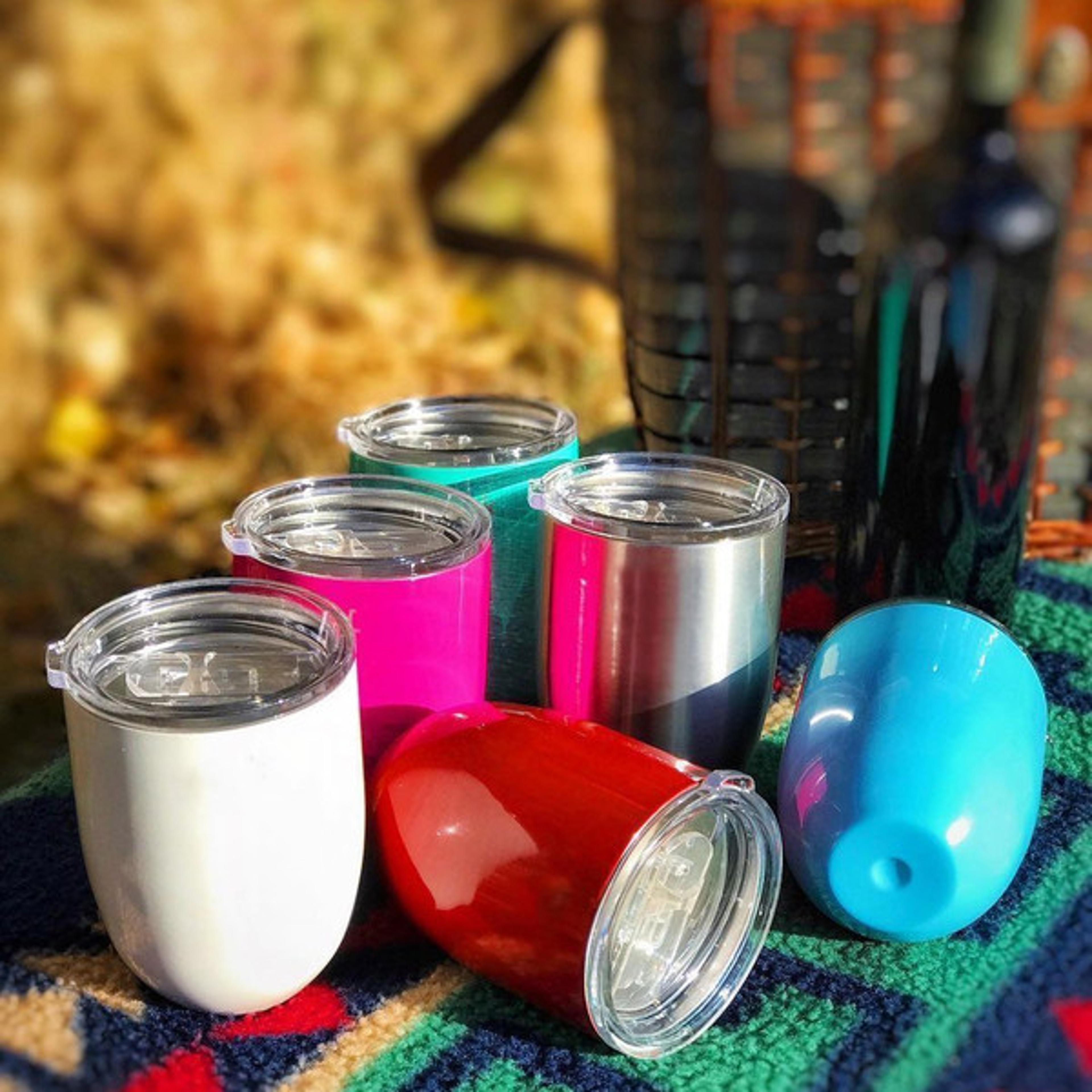 portable insulated wine cup