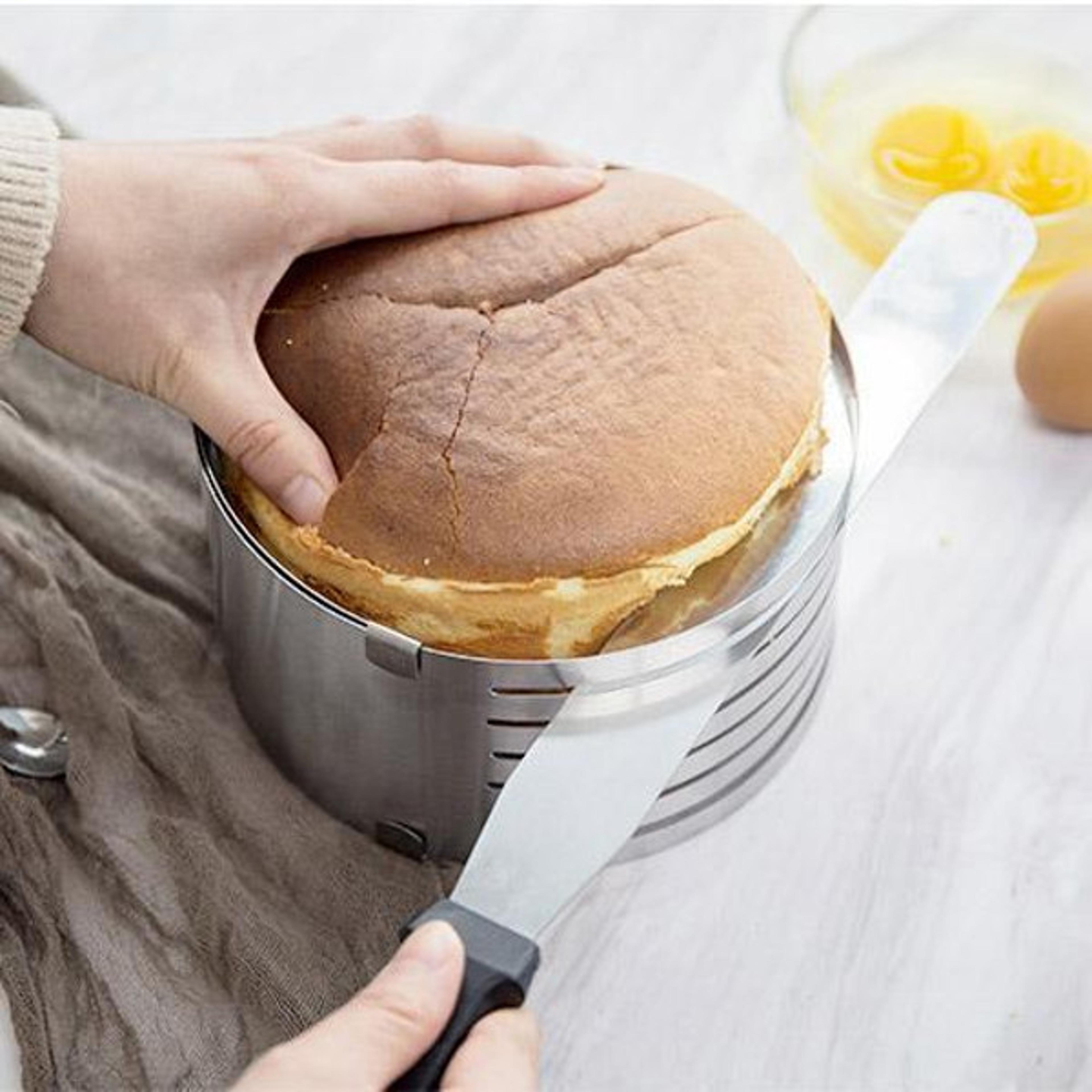 versatile stainless steel cake slicer for diy easy baking goods – effortless cutting & easy cleaning
