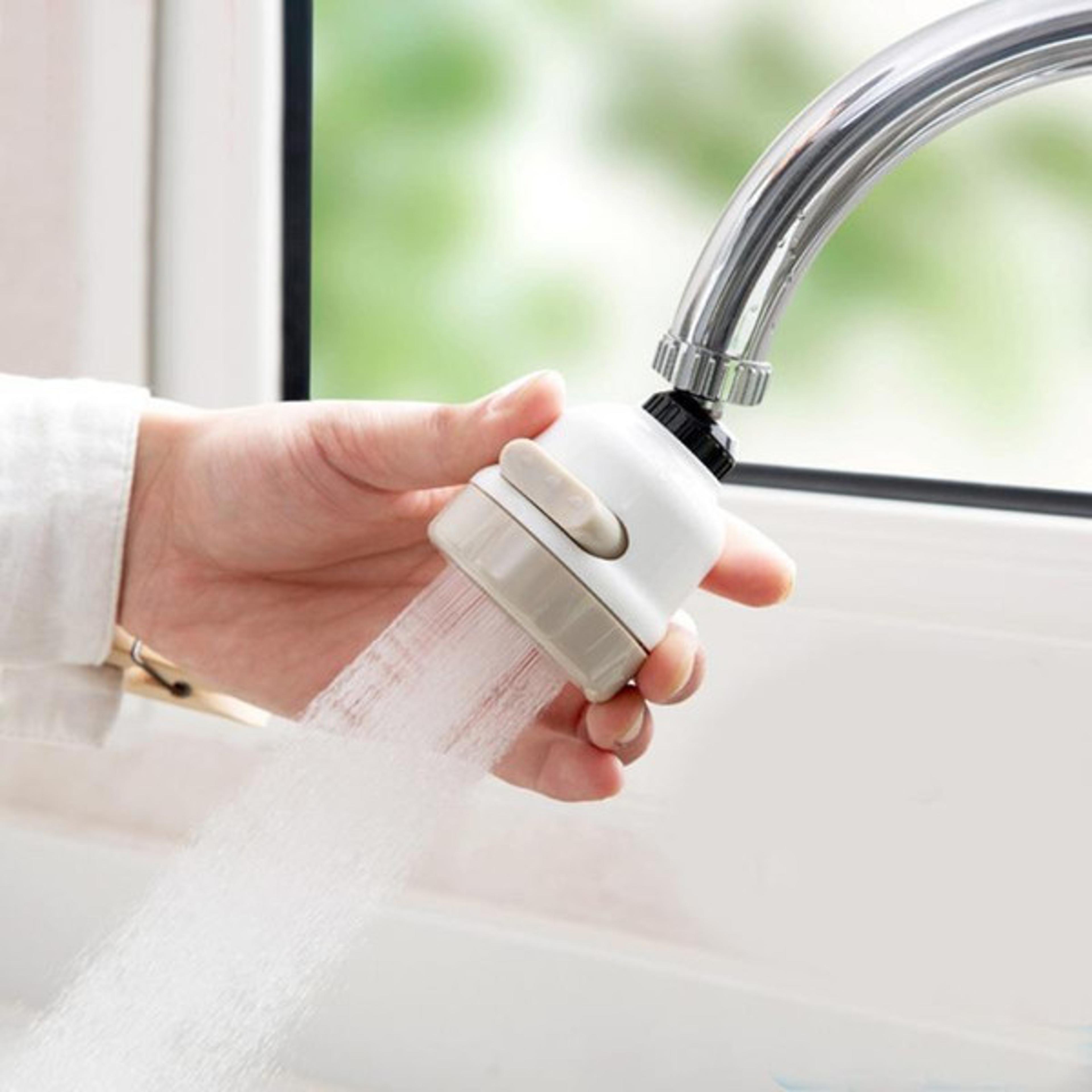 360 degree rotating faucet aerator – 3 mode adjustable kitchen sink tap with water saving extend nozzle