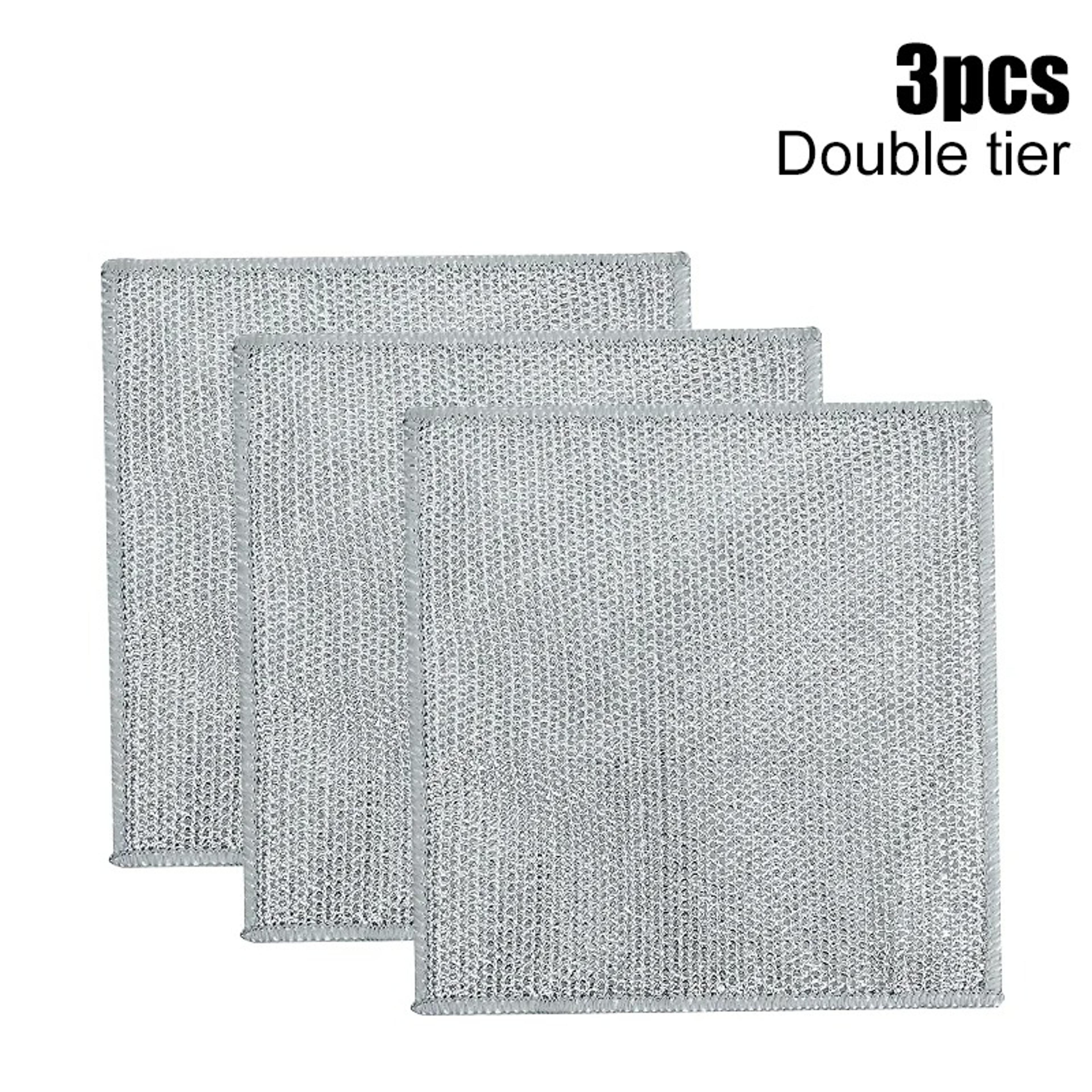 double stainless steel scrubber