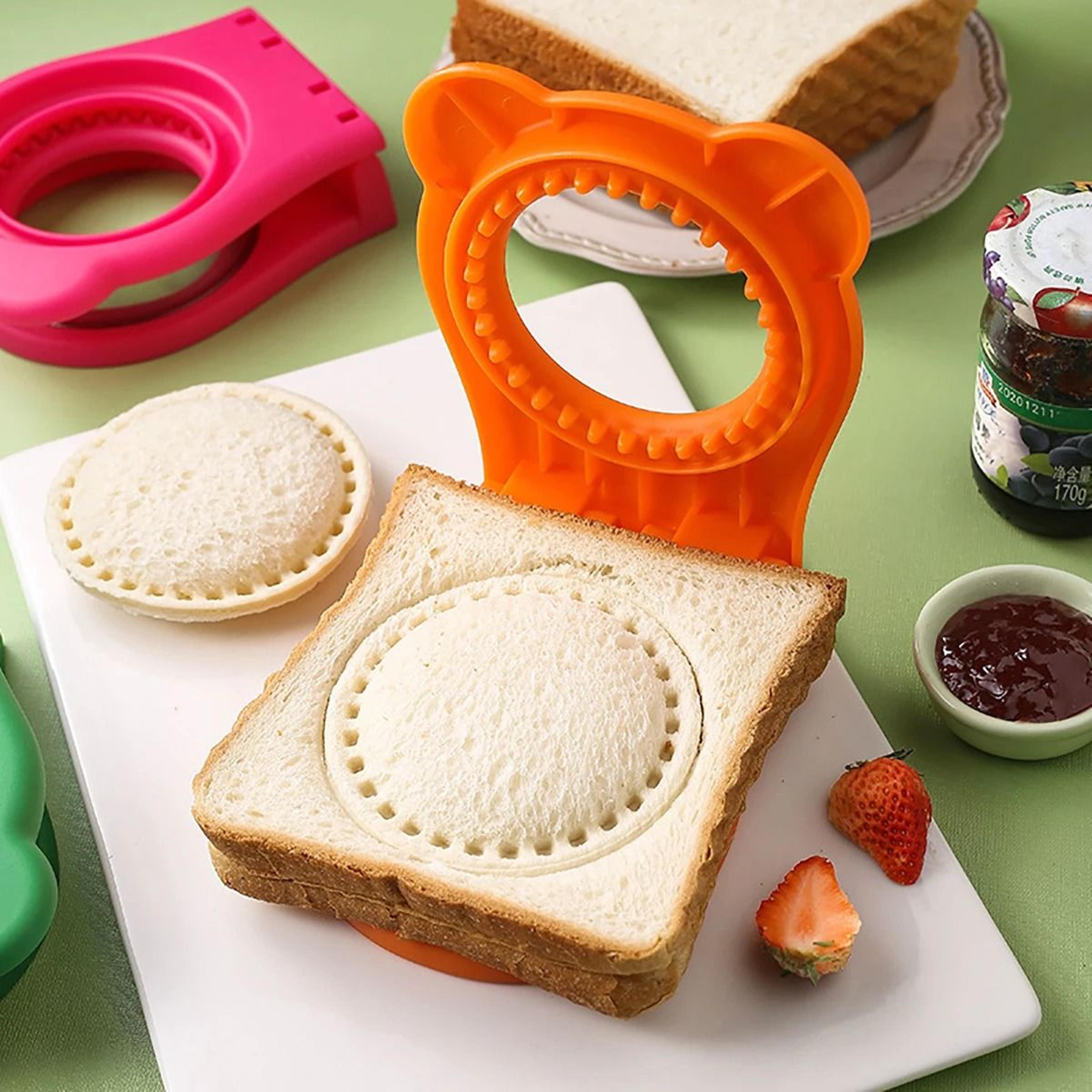 premium sandwich cutter and sealer – circular bread pastry mold for perfect crustless sandwiches