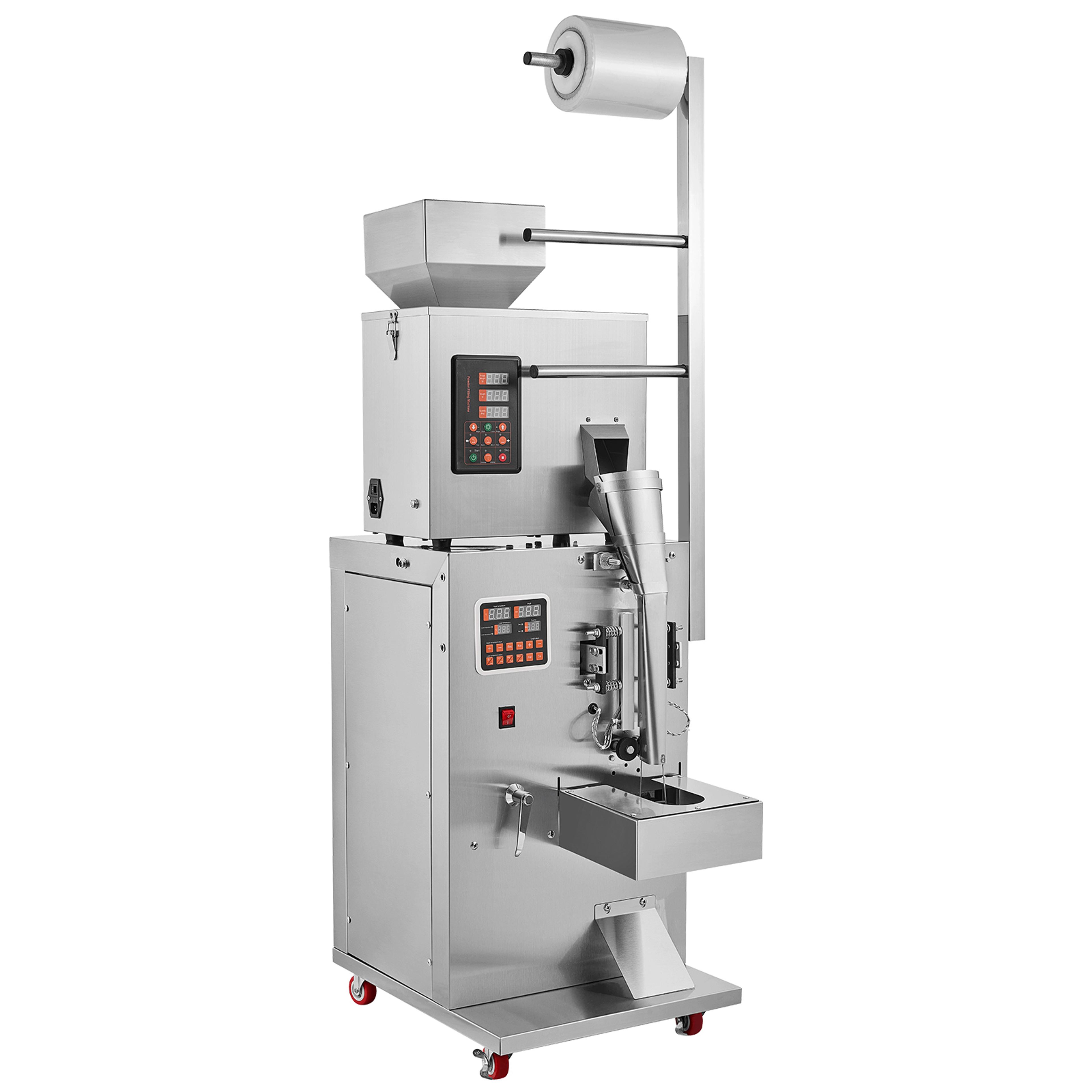automatic particle packaging machine for powder sachet weighting, filling & packing, ideal for tea, seeds, beans & rice