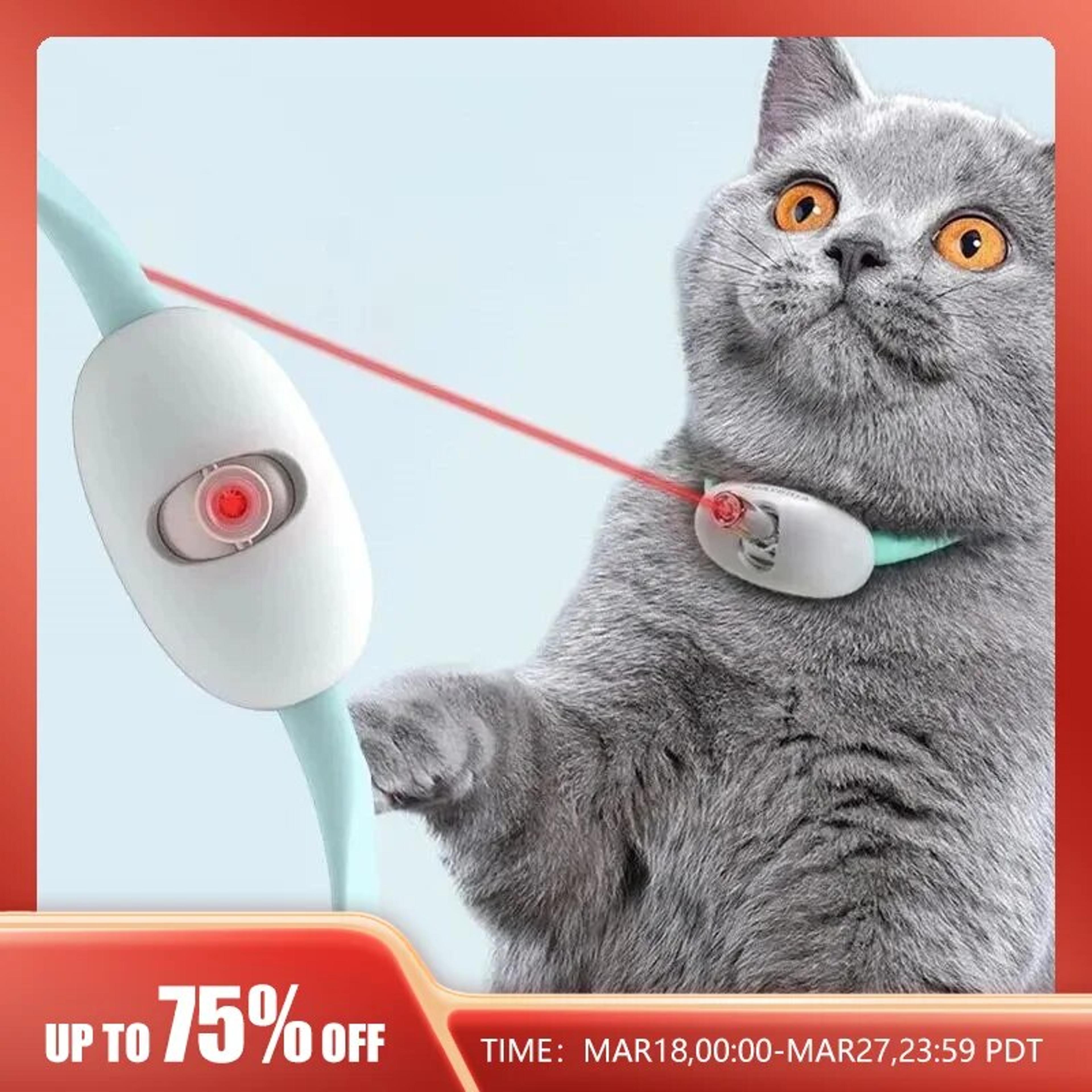 smart laser cat collar: usb charging, interactive training & exercise toys