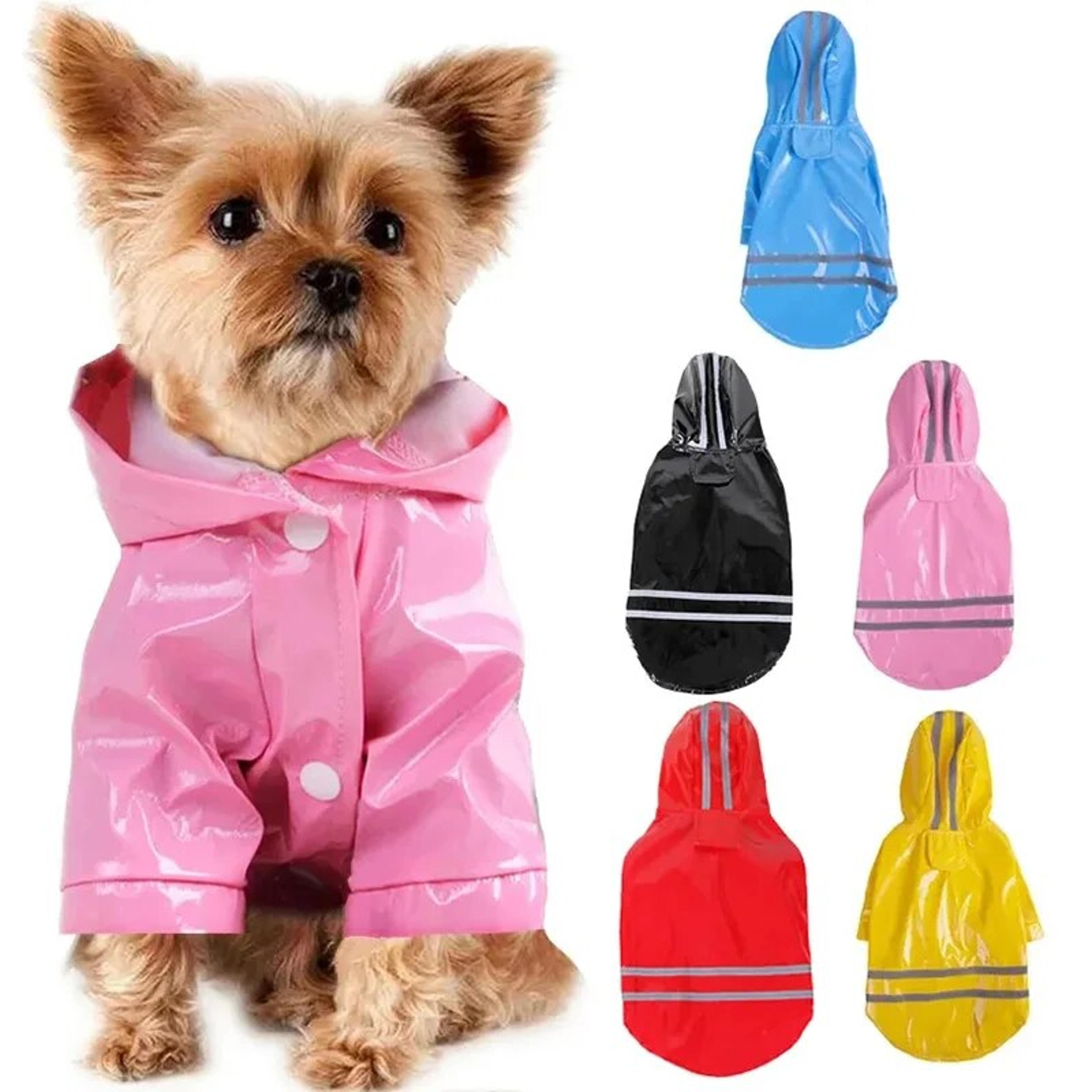 reflective waterproof dog raincoat for small pets