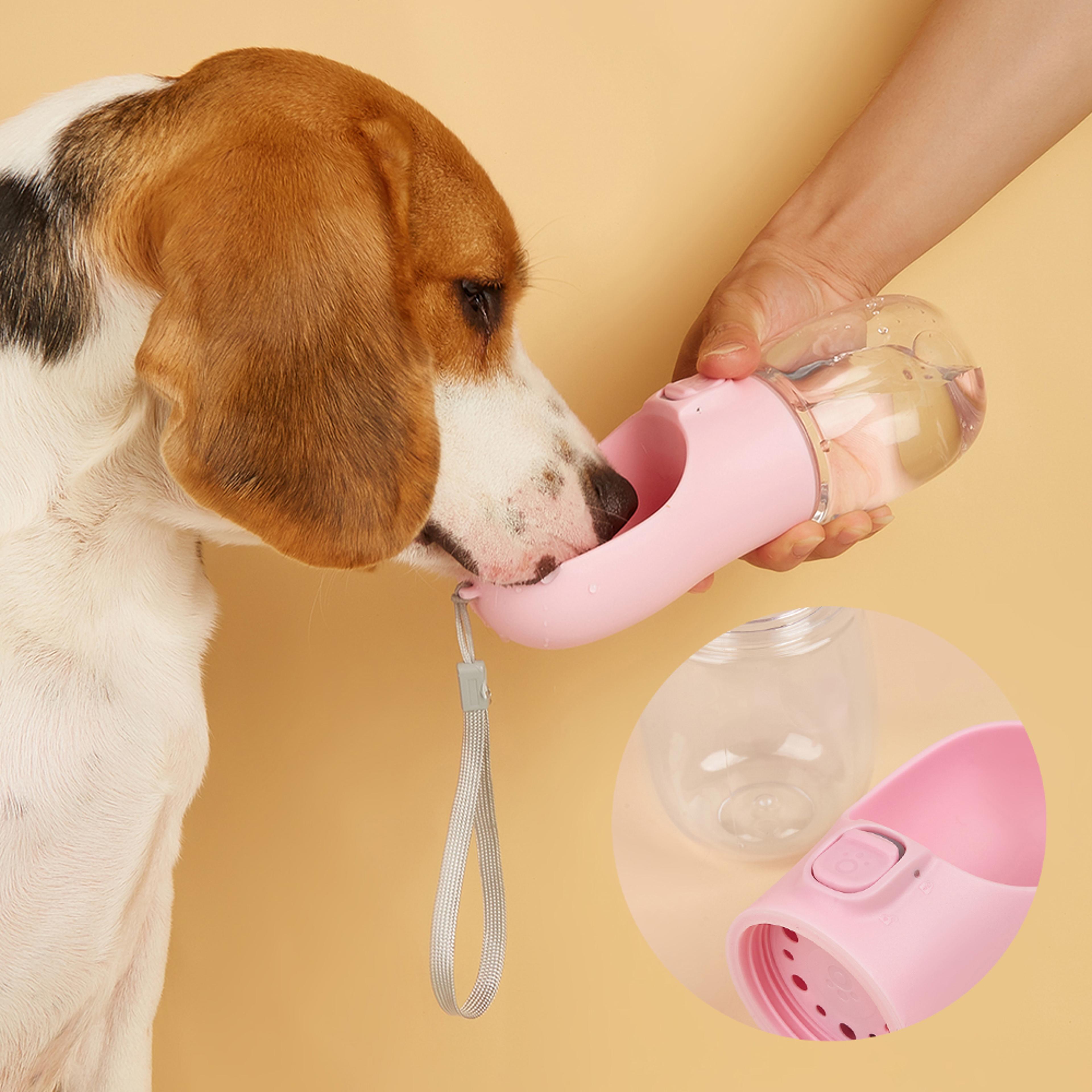 leakproof dog water bottle for outdoor travel, portable pet drinking container for dogs & cats