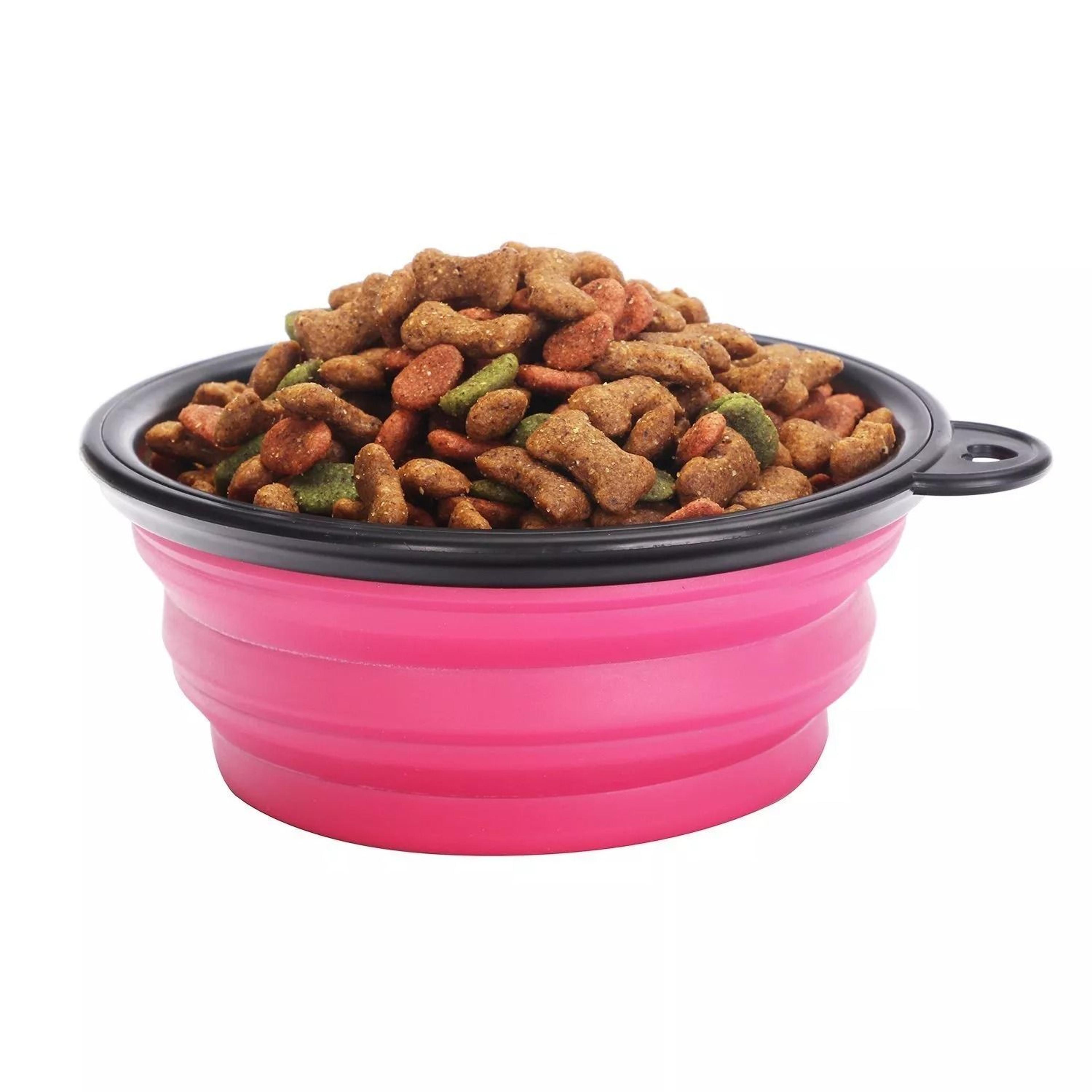 collapsible dog bowls 4-pack, foldable travel pet bowls for food & water – perfect for hiking & road trips