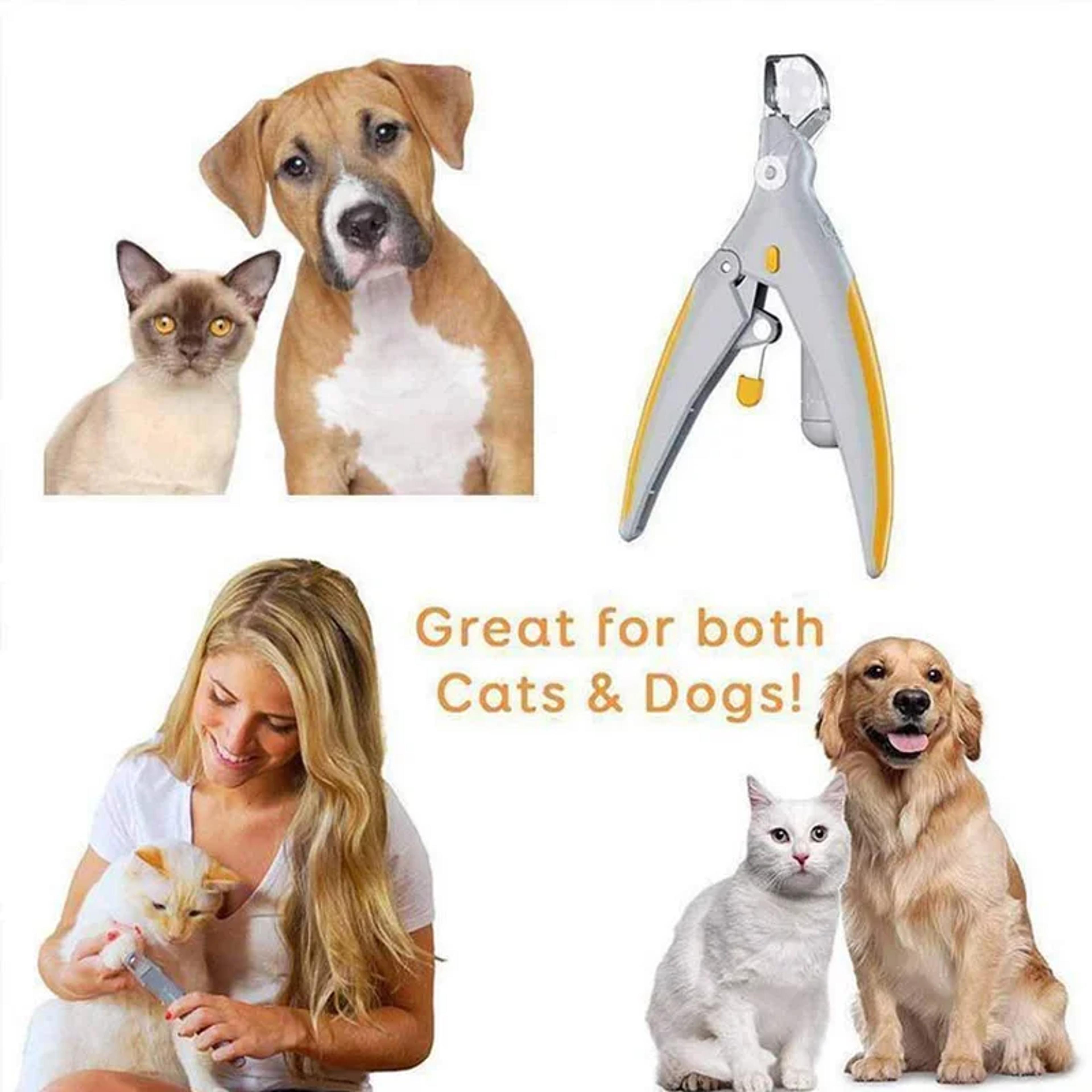 professional led pet nail clippers & trimmer for dogs, cats & small animals