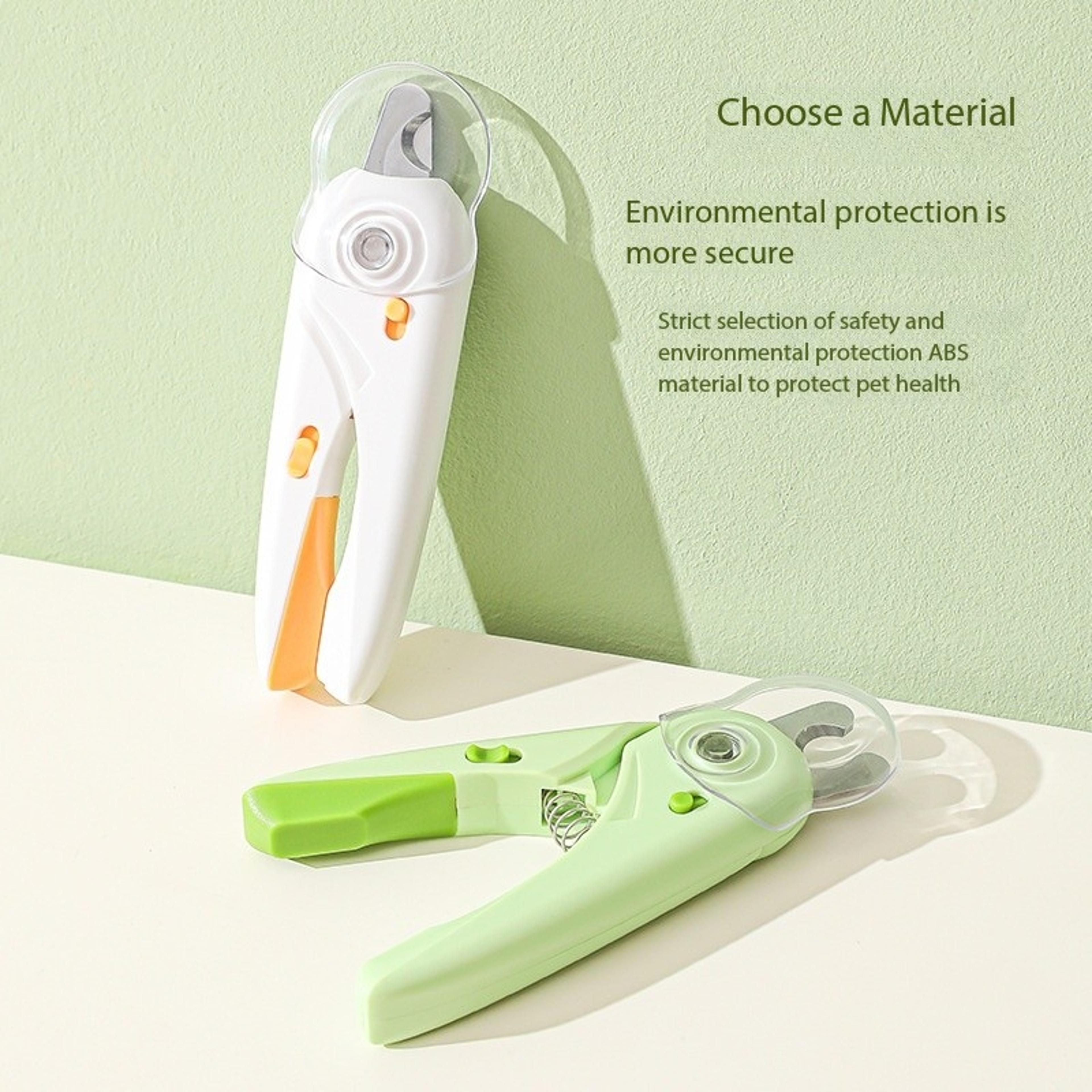 pet nail clippers with blood line positioning & safety guard