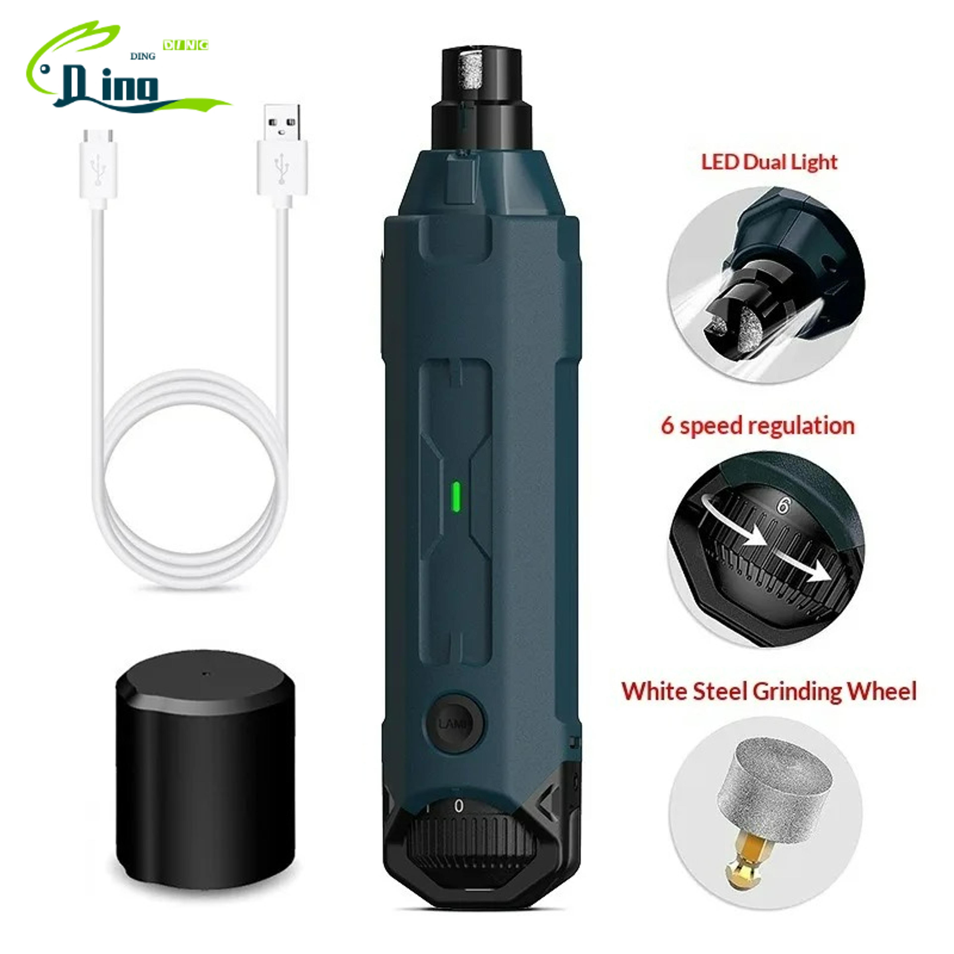 premium rechargeable electric pet nail grinder & dog nail trimmer