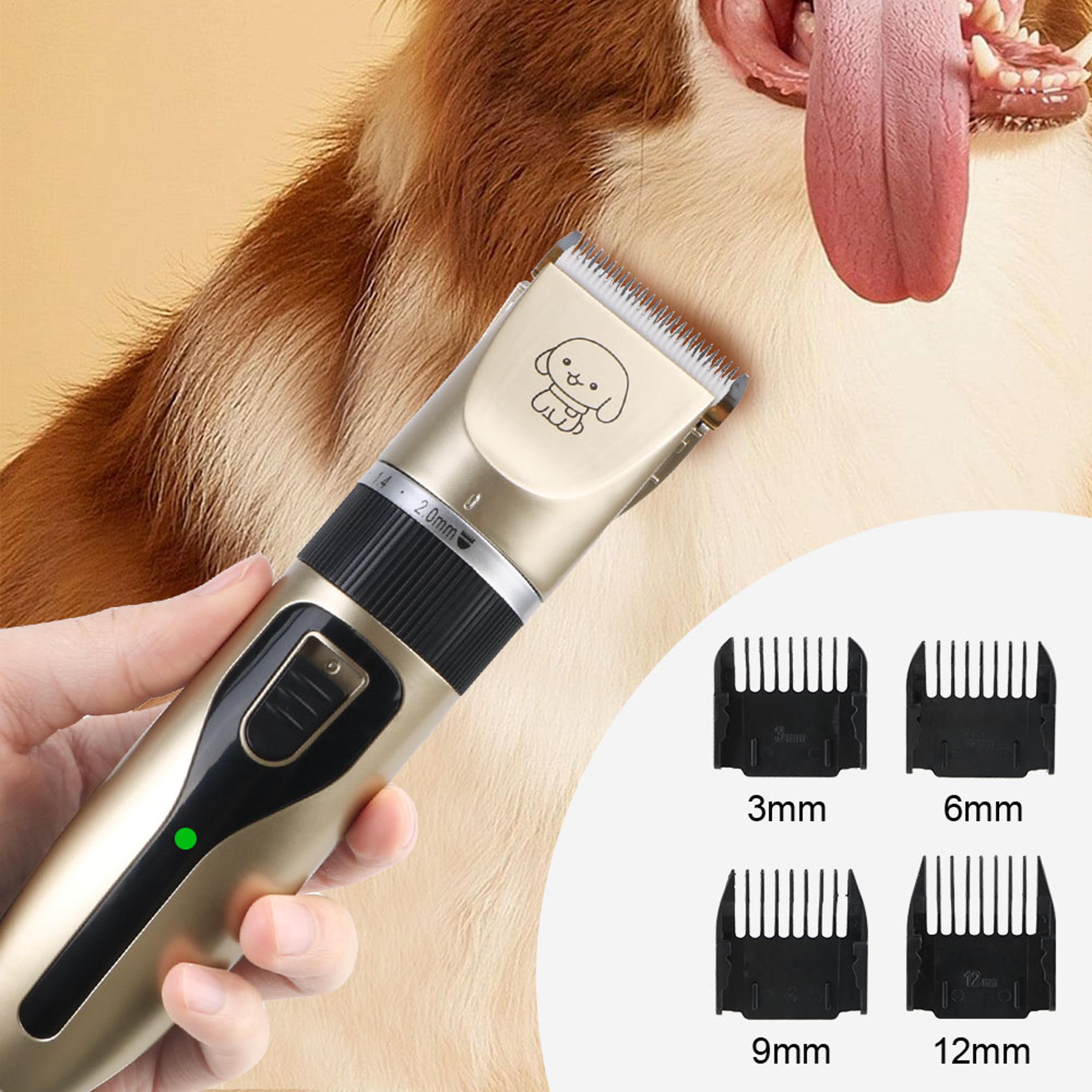 premium electric pet grooming clippers kit for dogs, cats & rabbits