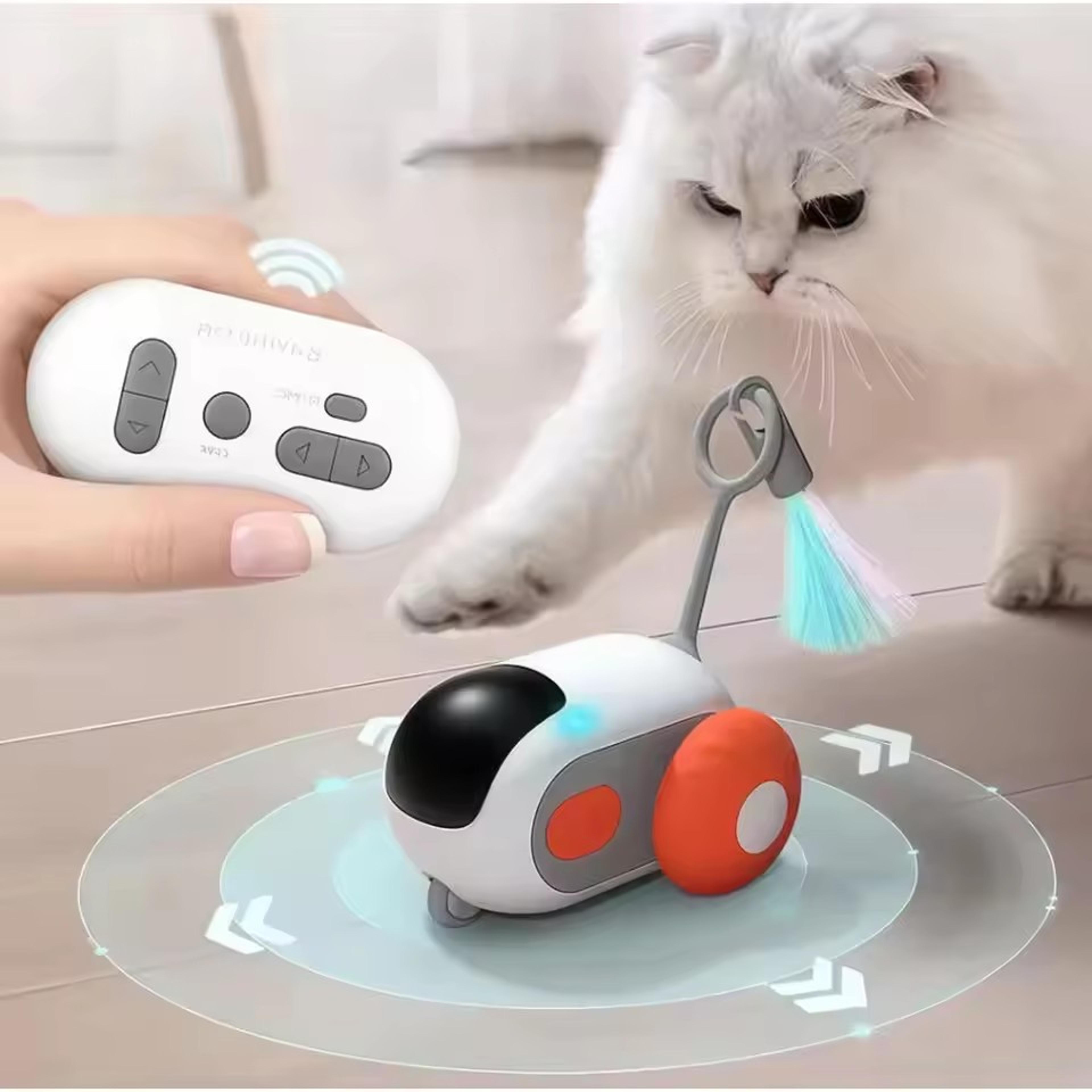smart remote control cat toy car automatic rolling interactive pet toy