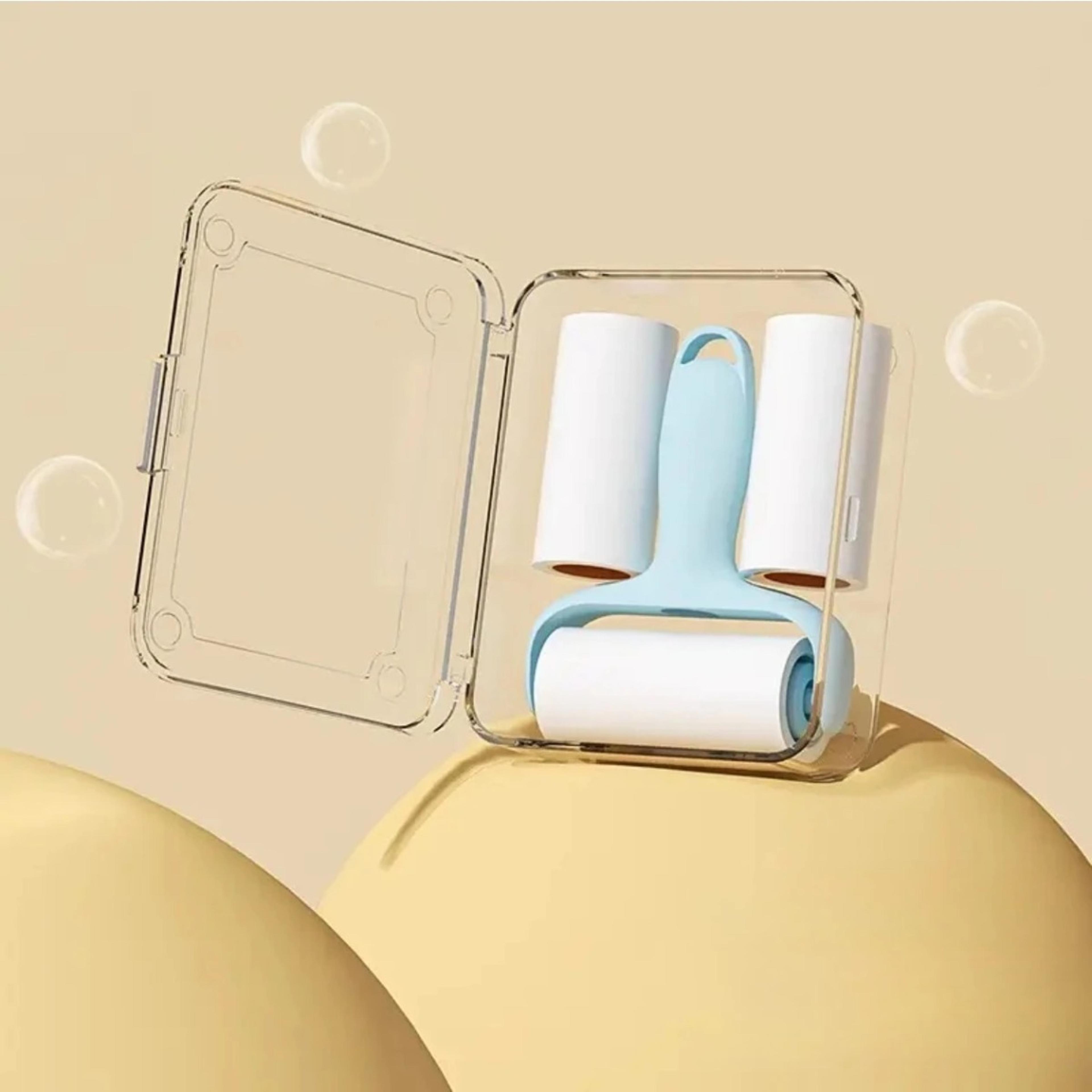 portable mini pet hair remover lint roller high adhesion sticky cleaner for clothes, car & travel