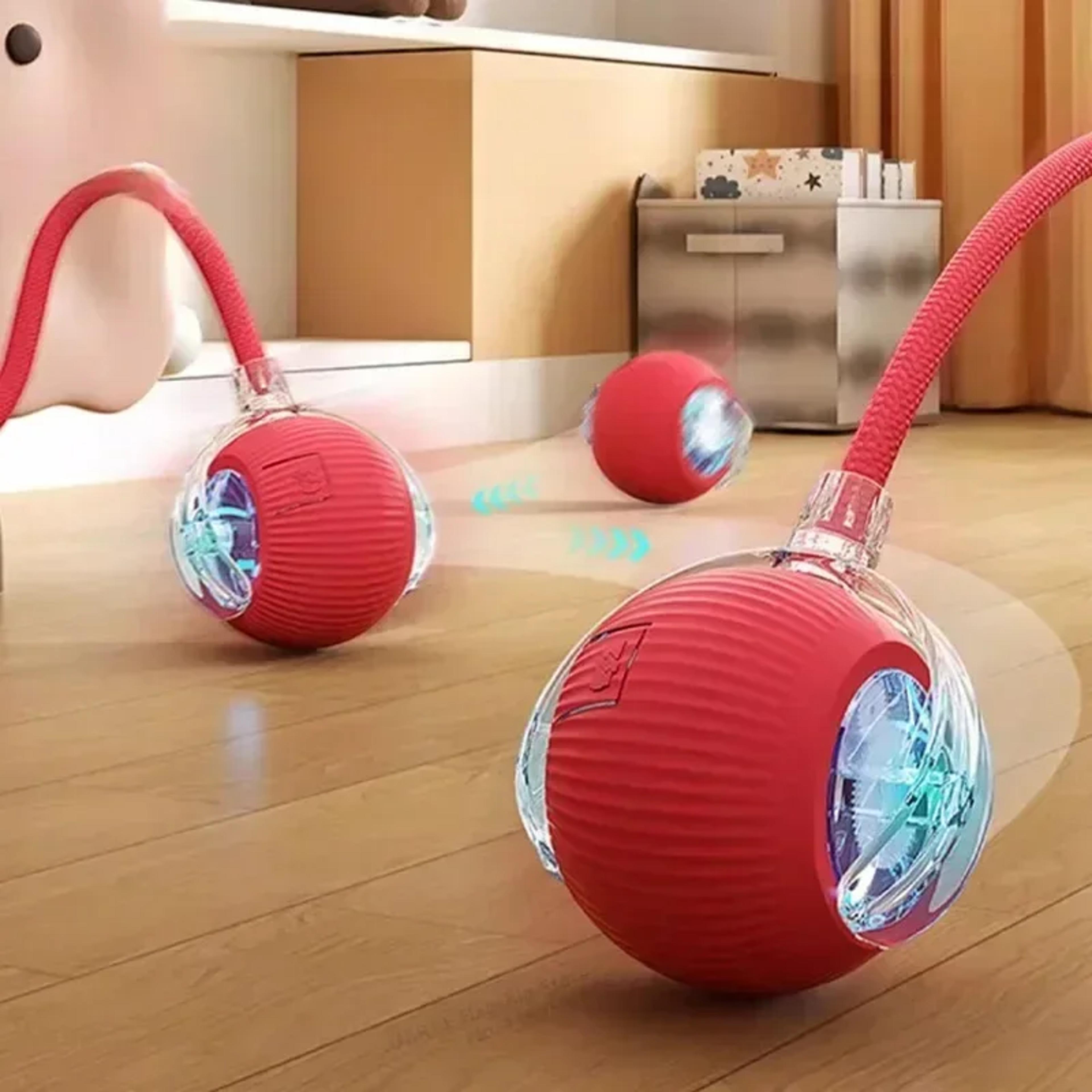 smart rechargeable cat ball toy with tail interactive & automatic play
