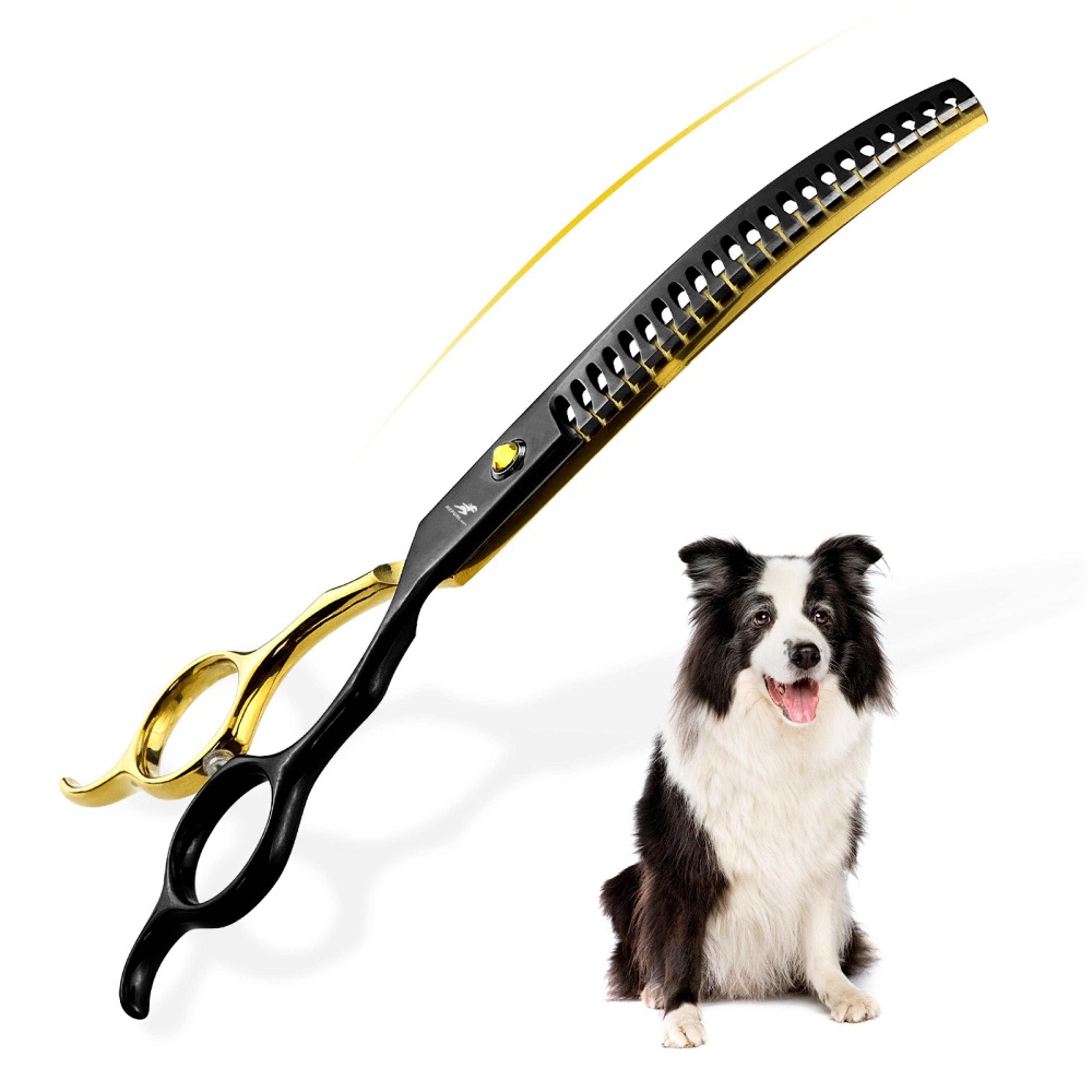 professional 6.5 curved thinning pet grooming scissors japanese stainless shears