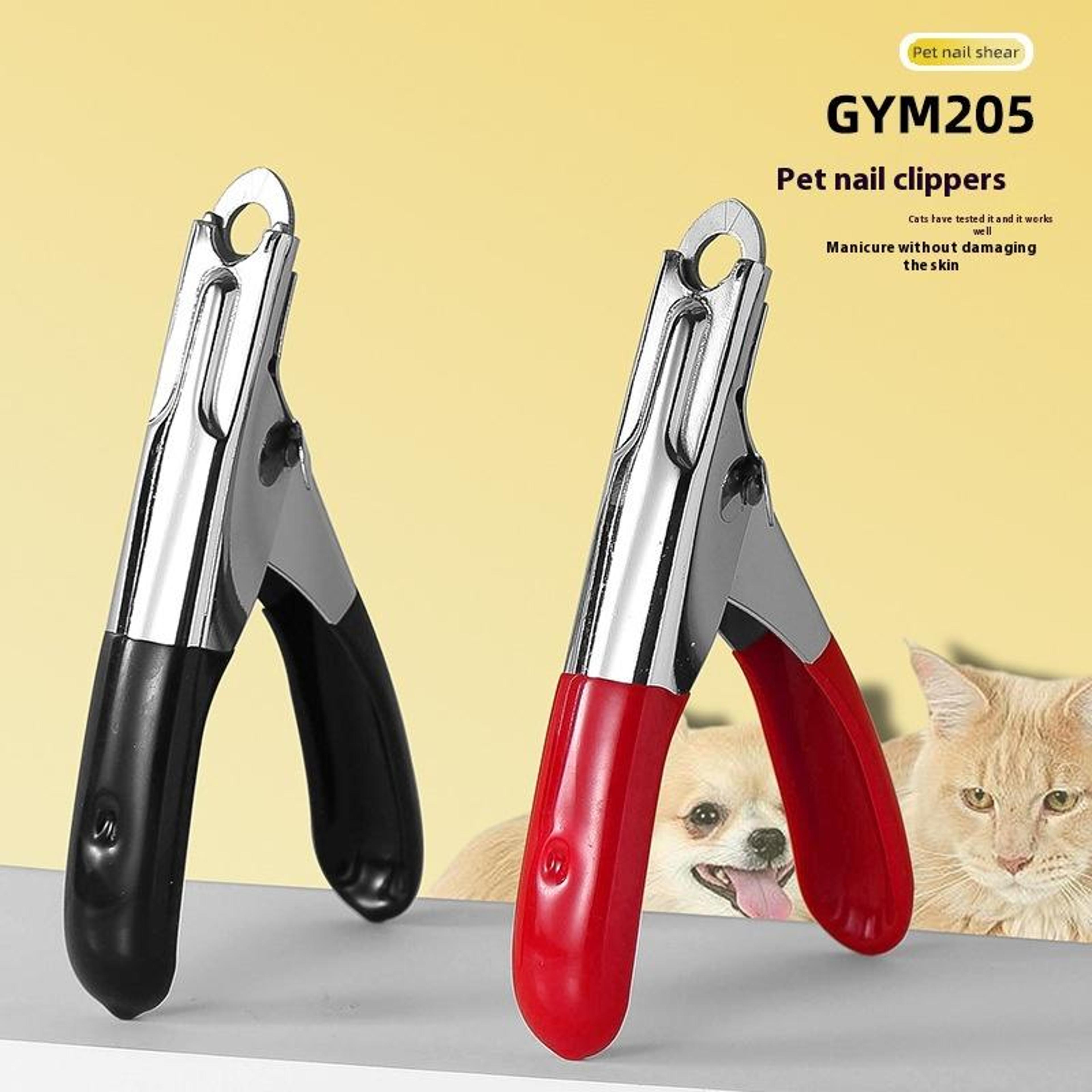 precisiongrip pet nail clippers for dogs & cats stainless steel pet nail trimmer
