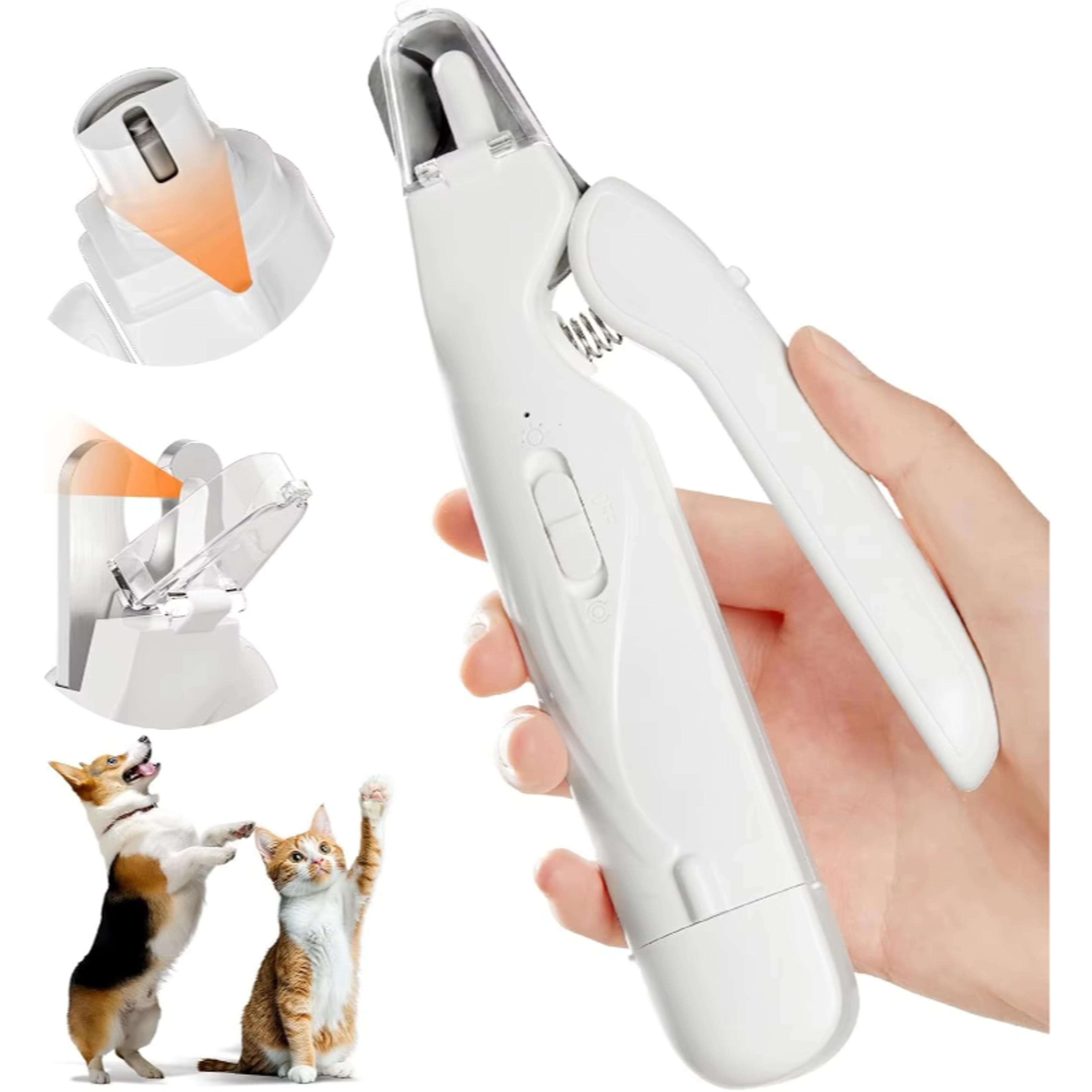 led pet nail grinder & clipper kit for dogs and cats quiet grooming tool