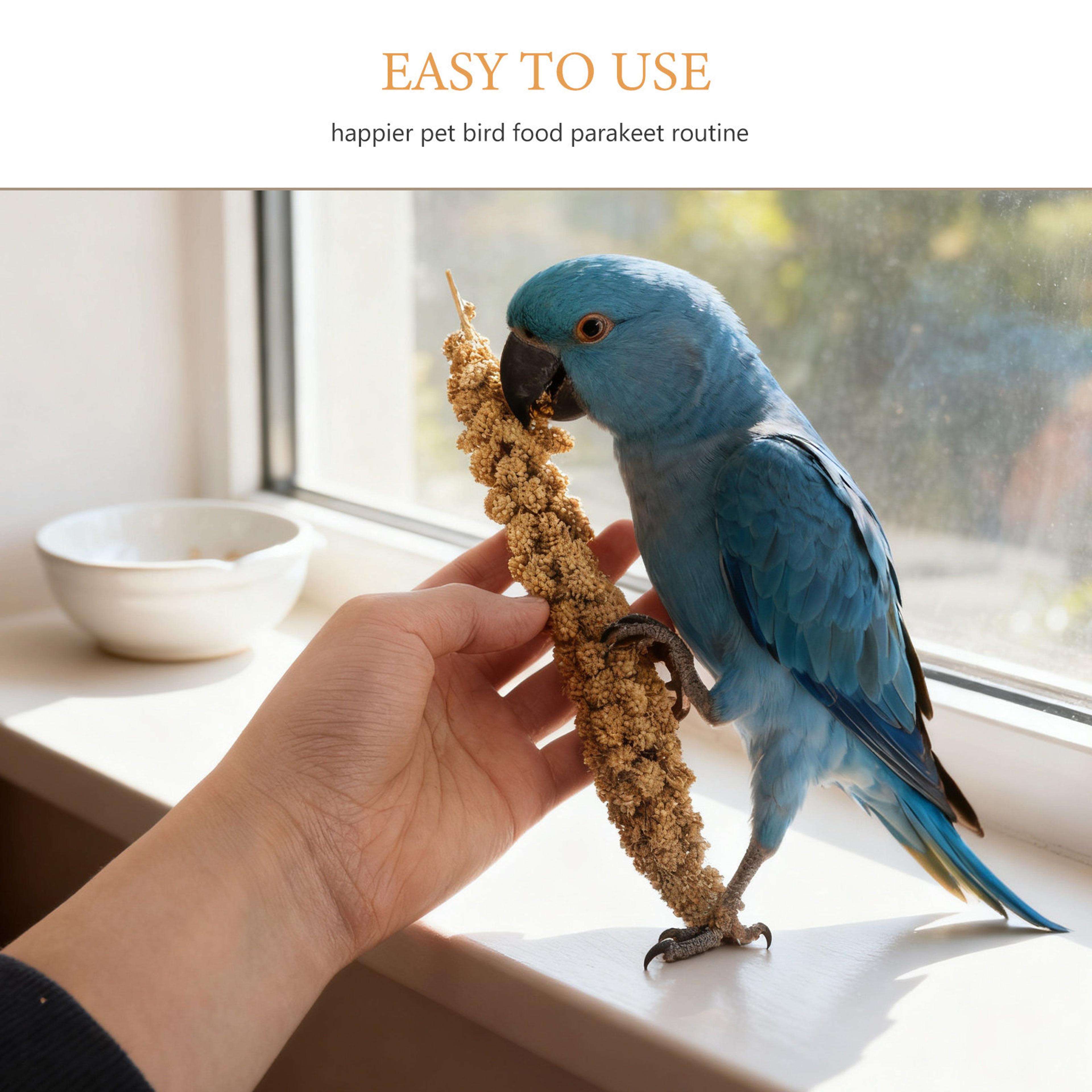 natural millet spray treat for parrots, parakeets & cockatiels healthy bird snack