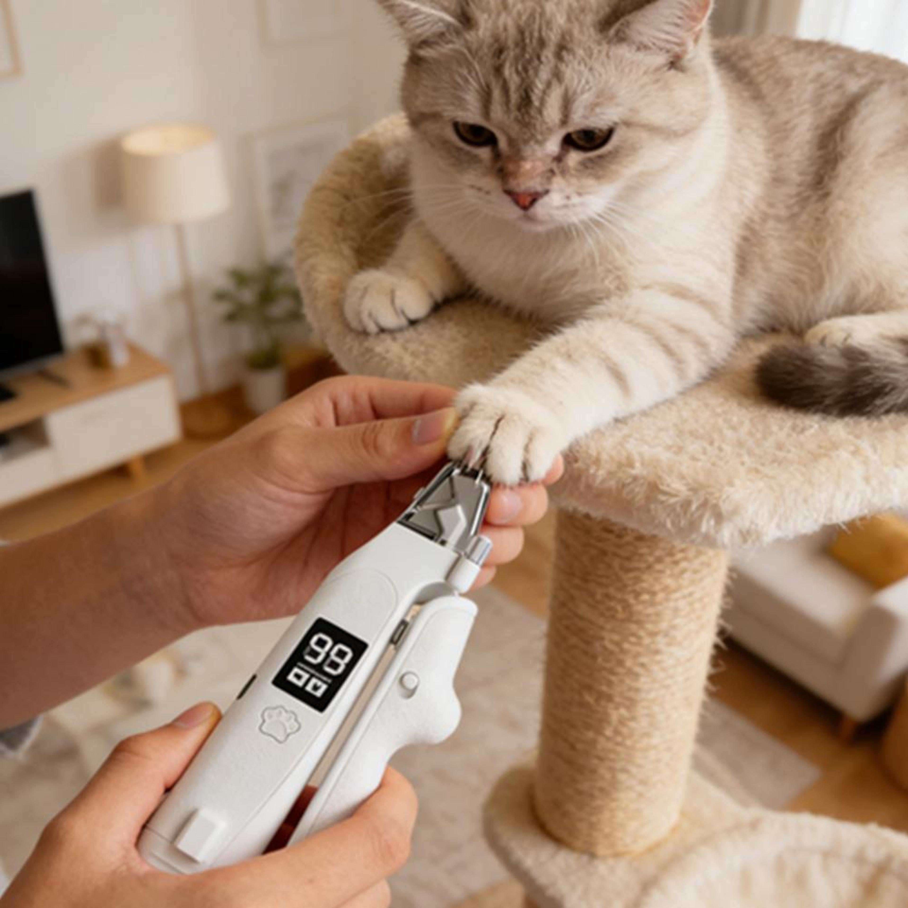 led pet nail grinder & trimmer for dogs and cats