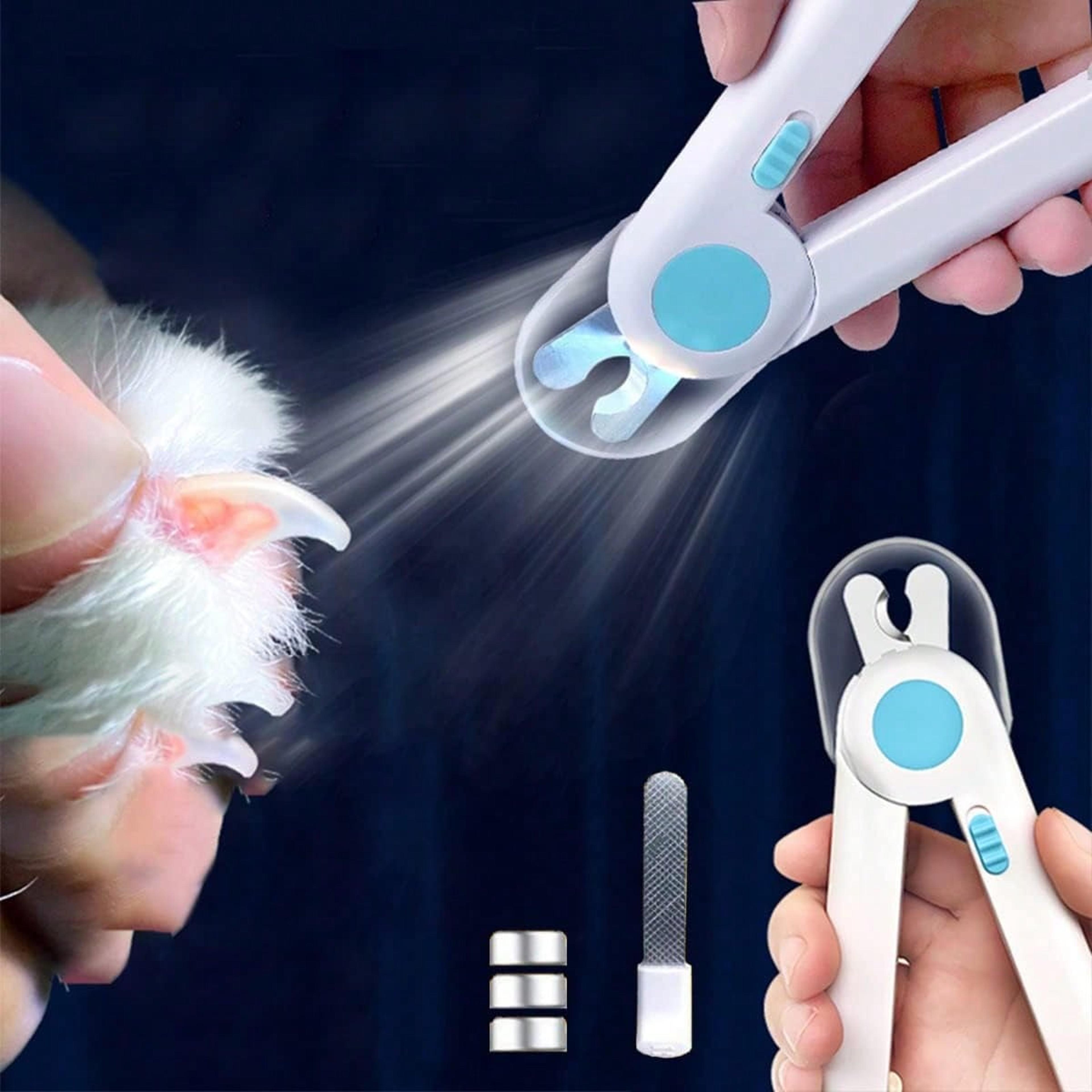 pawglow led pet nail clipper safe bloodline trimmer for dogs & cats