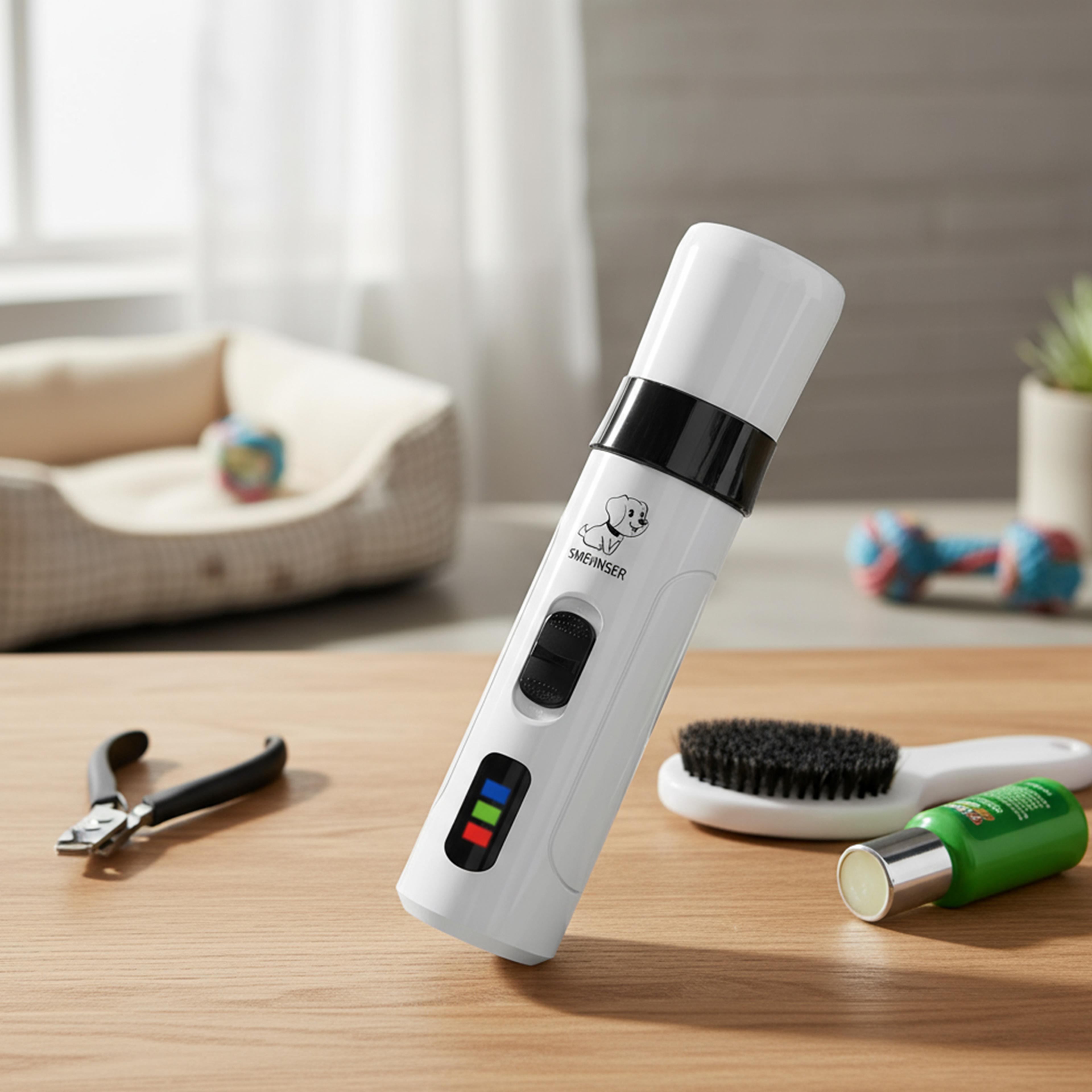 pro rechargeable dog nail grinder & safe pet nail trimmer