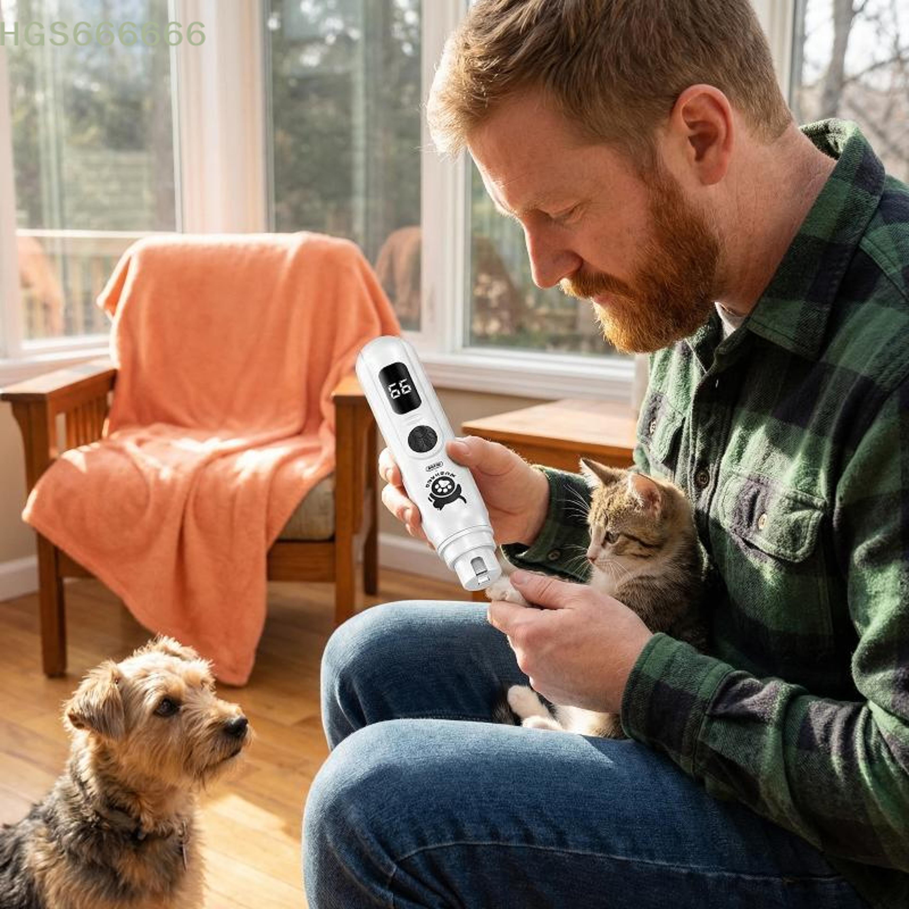 rechargeable pet nail grinder for dogs & cats