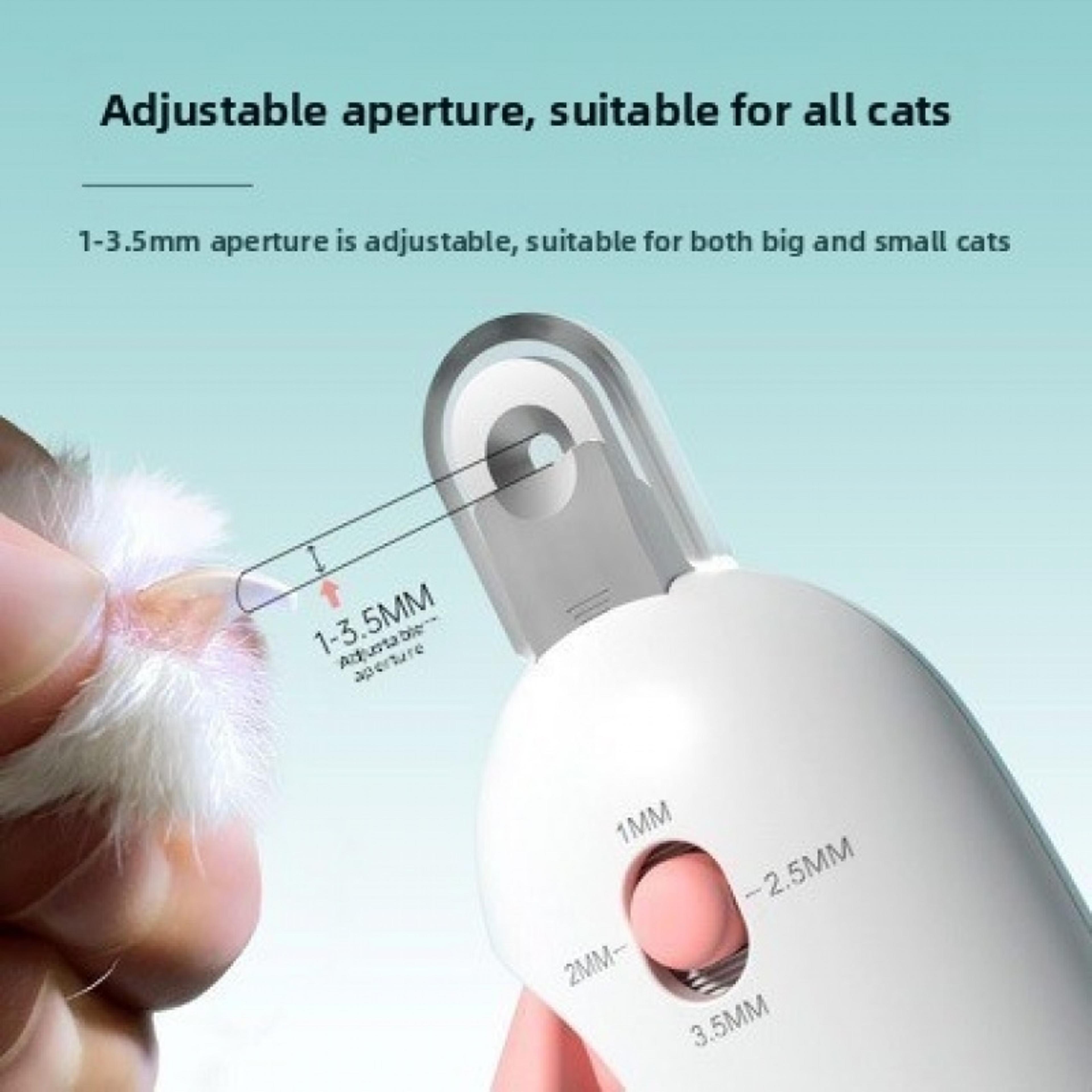 pawsafe adjustable pet nail clipper for cats, rabbits & small pets