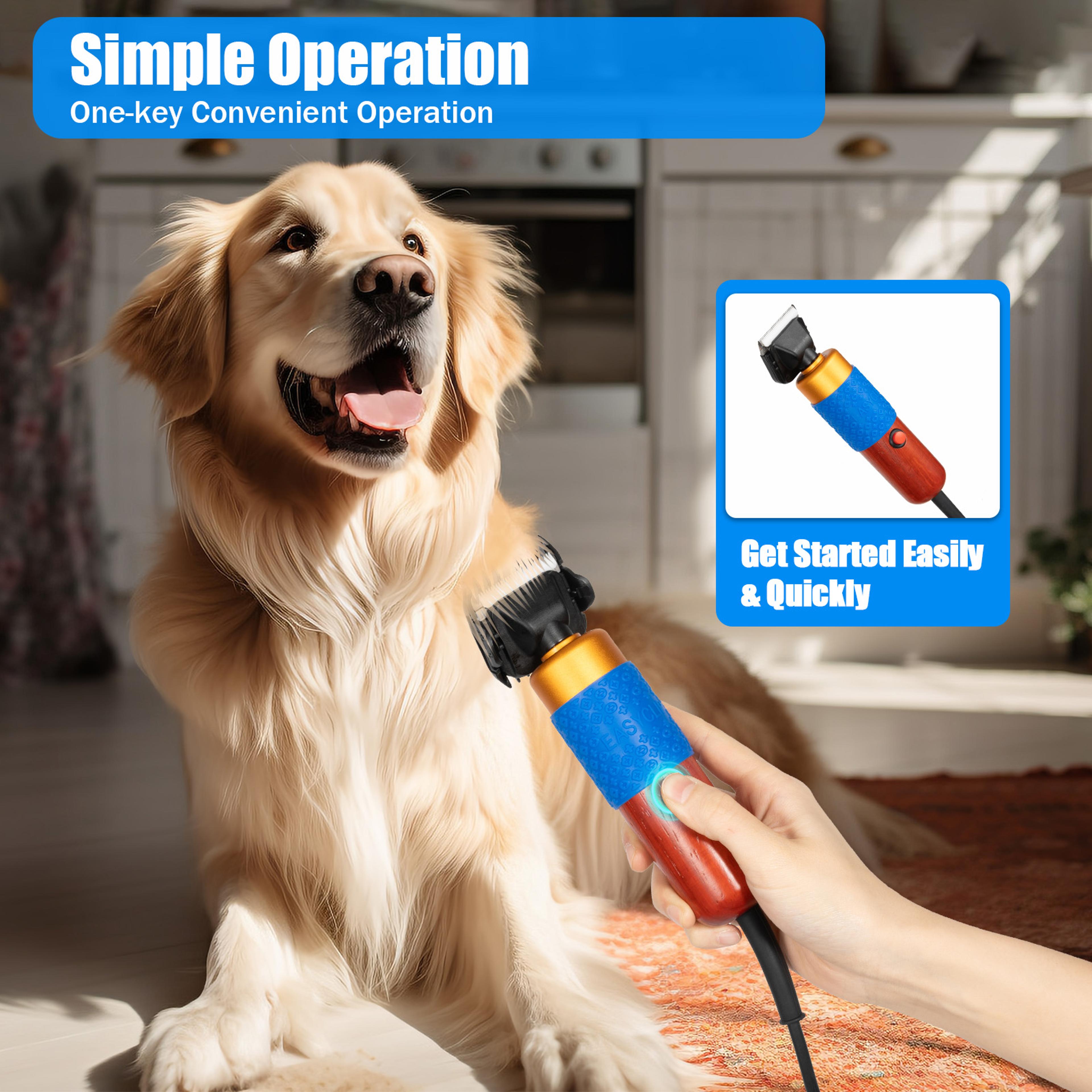 professional pet & wool grooming electric shear with mahogany handle