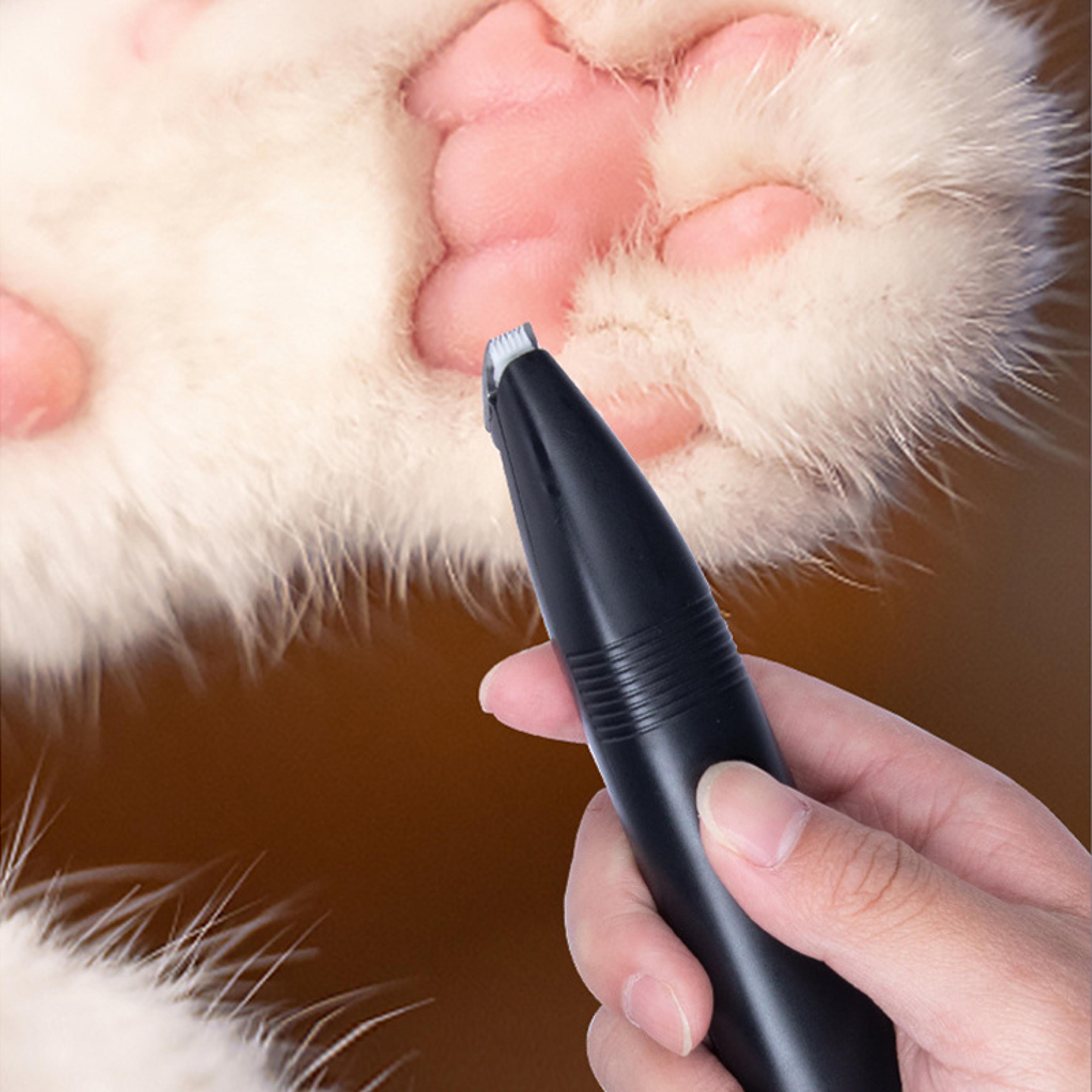 portable mini dog hair trimmer quiet electric pet grooming tool for paws, face & sensitive areas