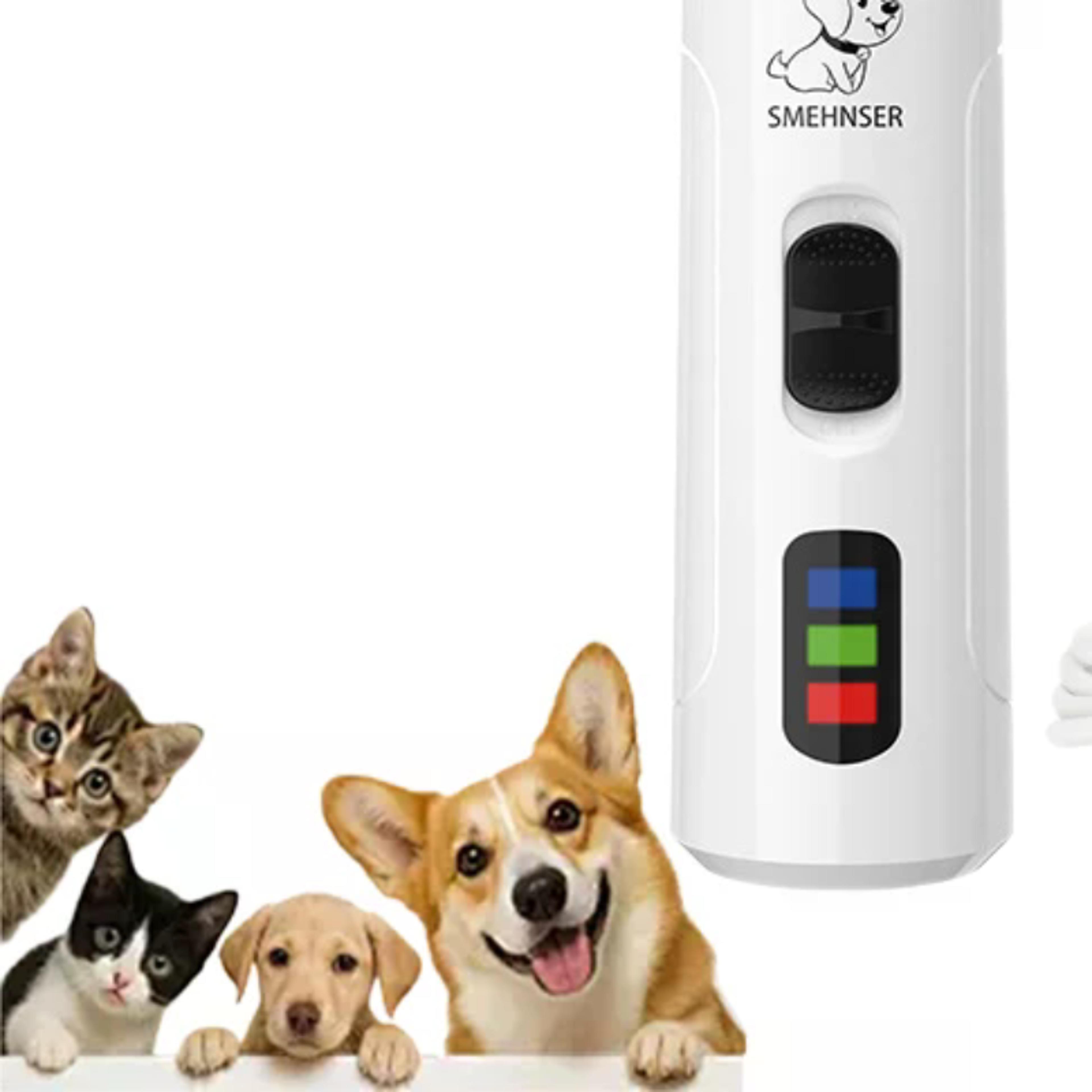 pro rechargeable usb pet nail grinder & dog nail trimmer ultra quiet grooming tool