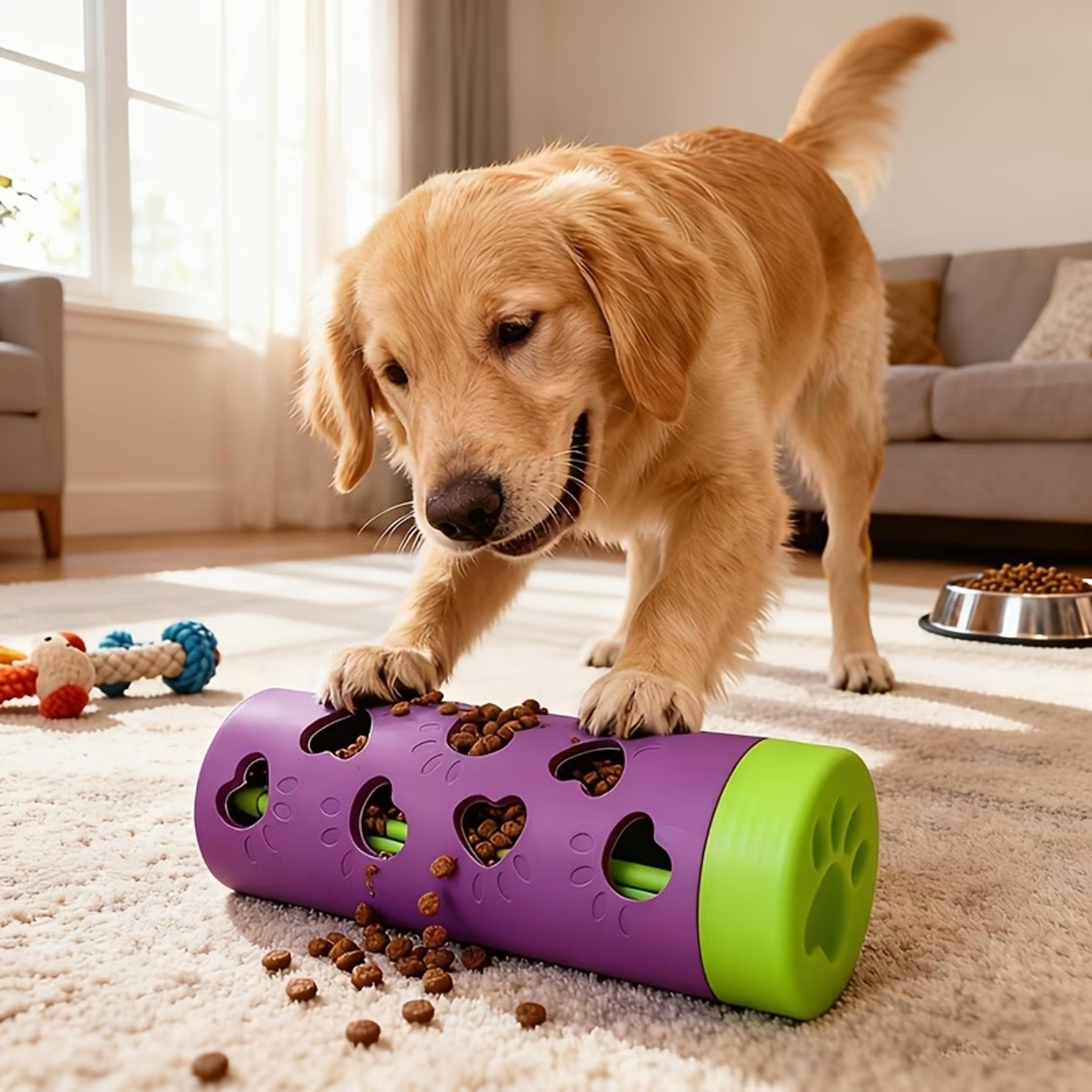 petpuzzle treat ball slow feeder chew toy for dogs & cats