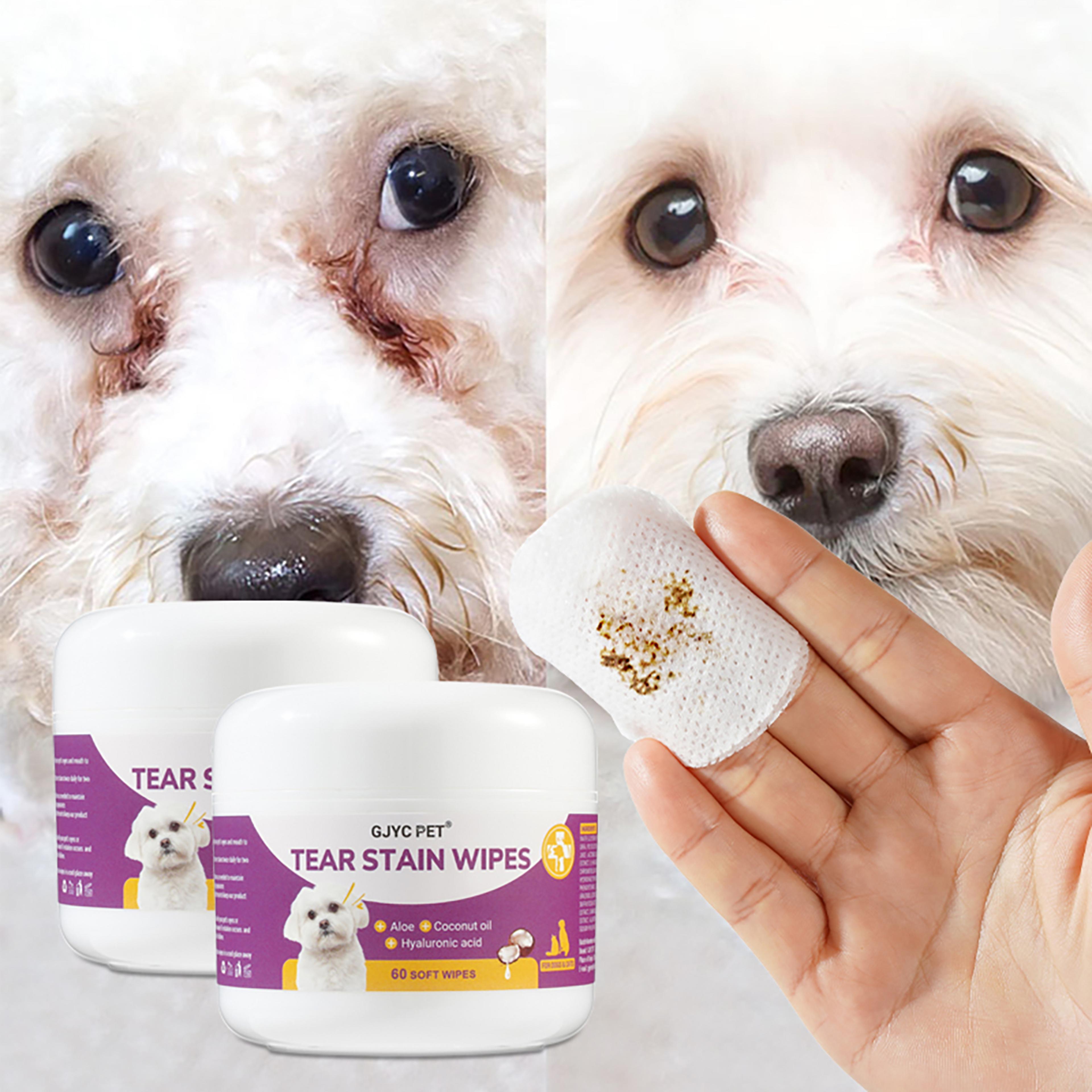 natural pet eye wipes gentle tear stain remover for pets & pet eye wipes (plant extracts)