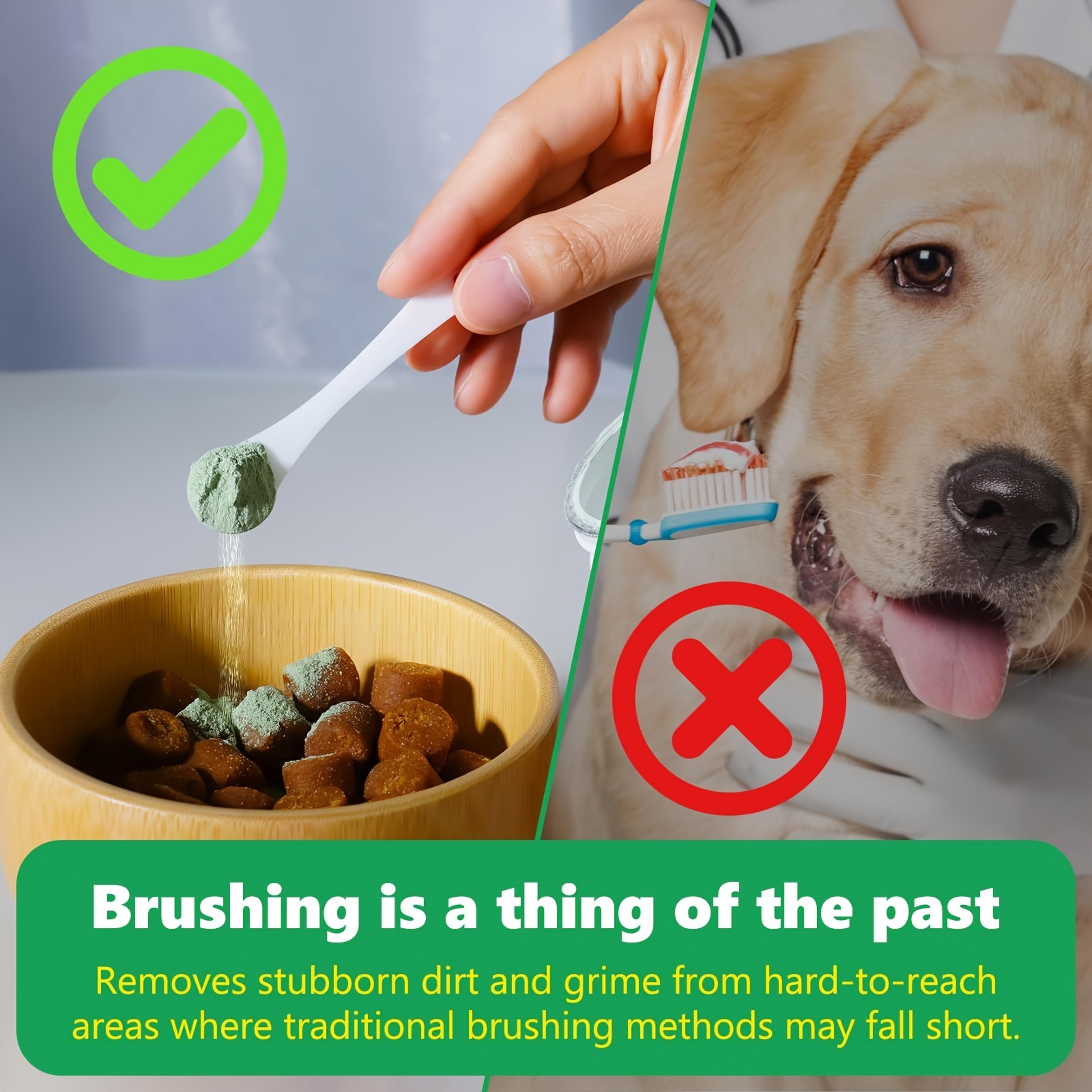 advanced dog dental care powder fresh breath & tartar control for dogs