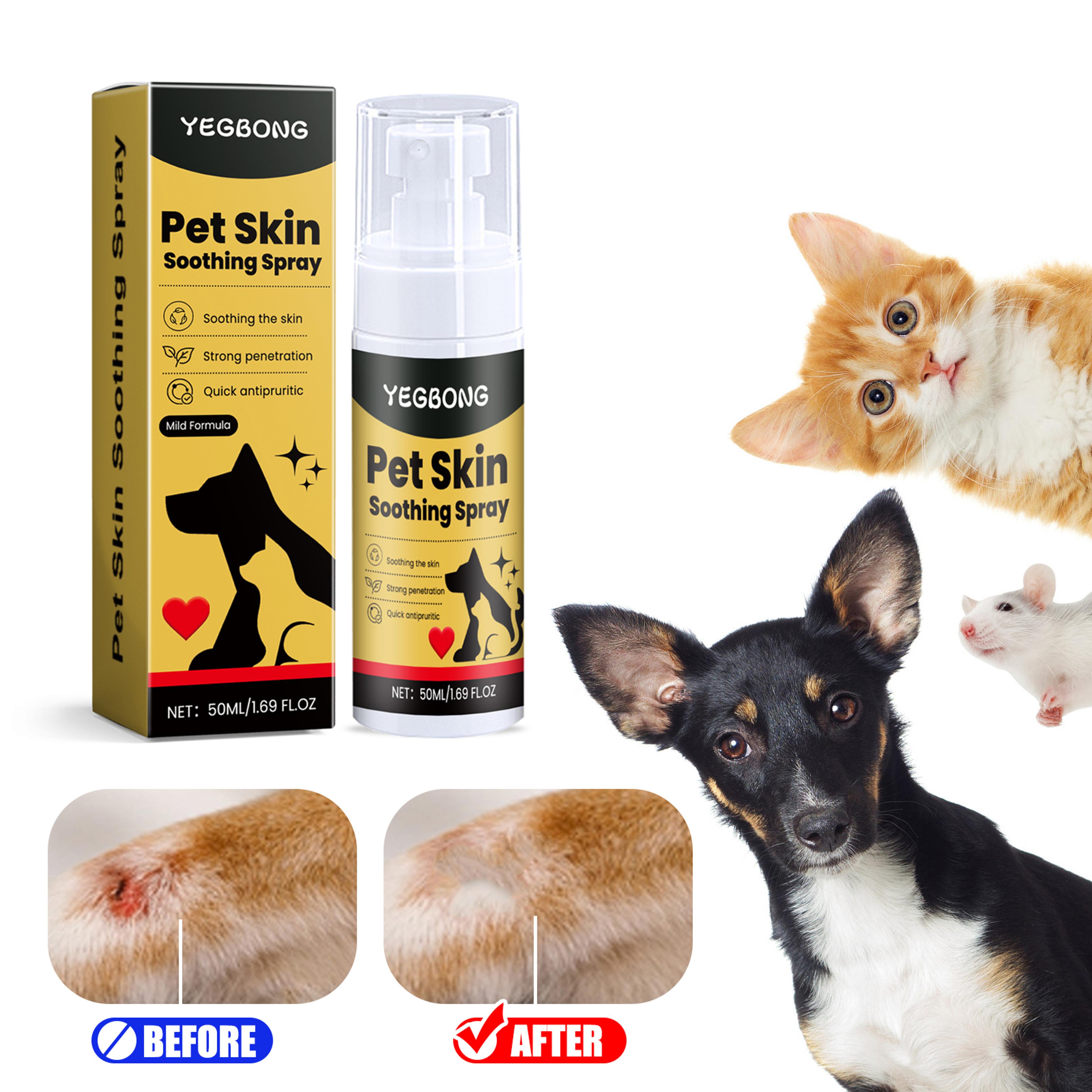 yegbong soothing pet skin spray anti itch relief & skin care for dogs & cats