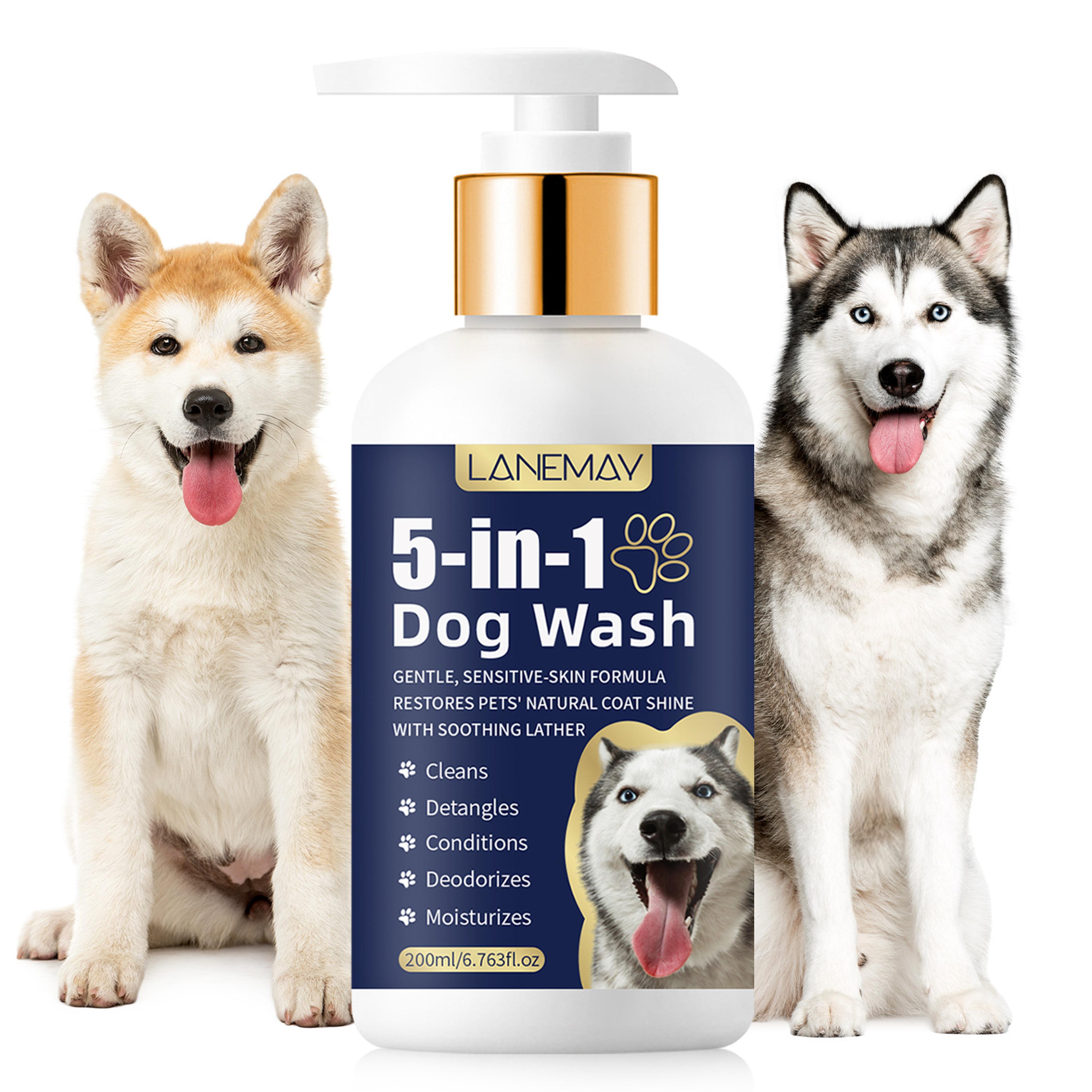 healthy coat pet shampoo for dogs & cats pet shampoo, dog odor remover, cat shampoo 200ml