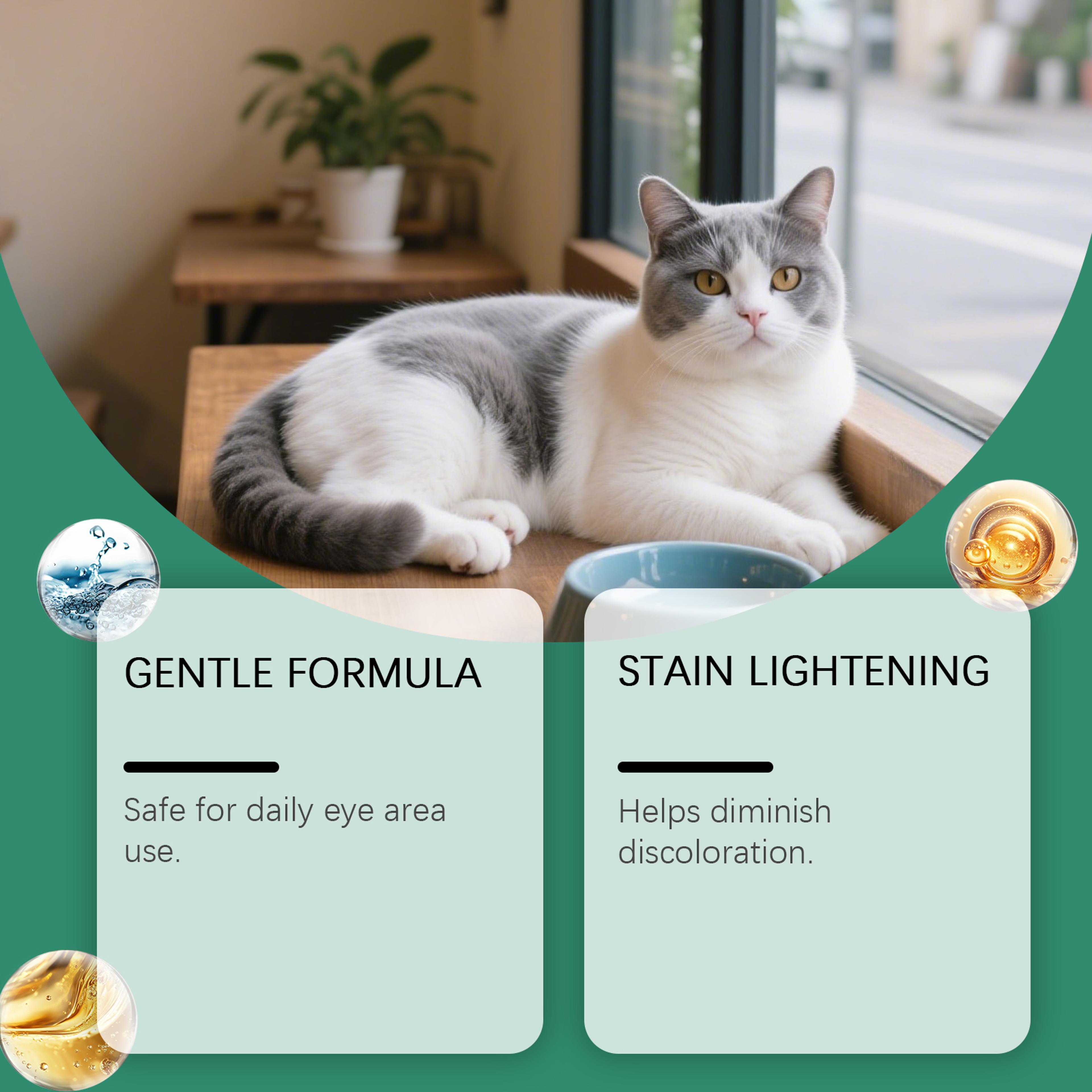 pet eye wipes gentle tear stain remover & eye cleaning wipes for dogs and cats