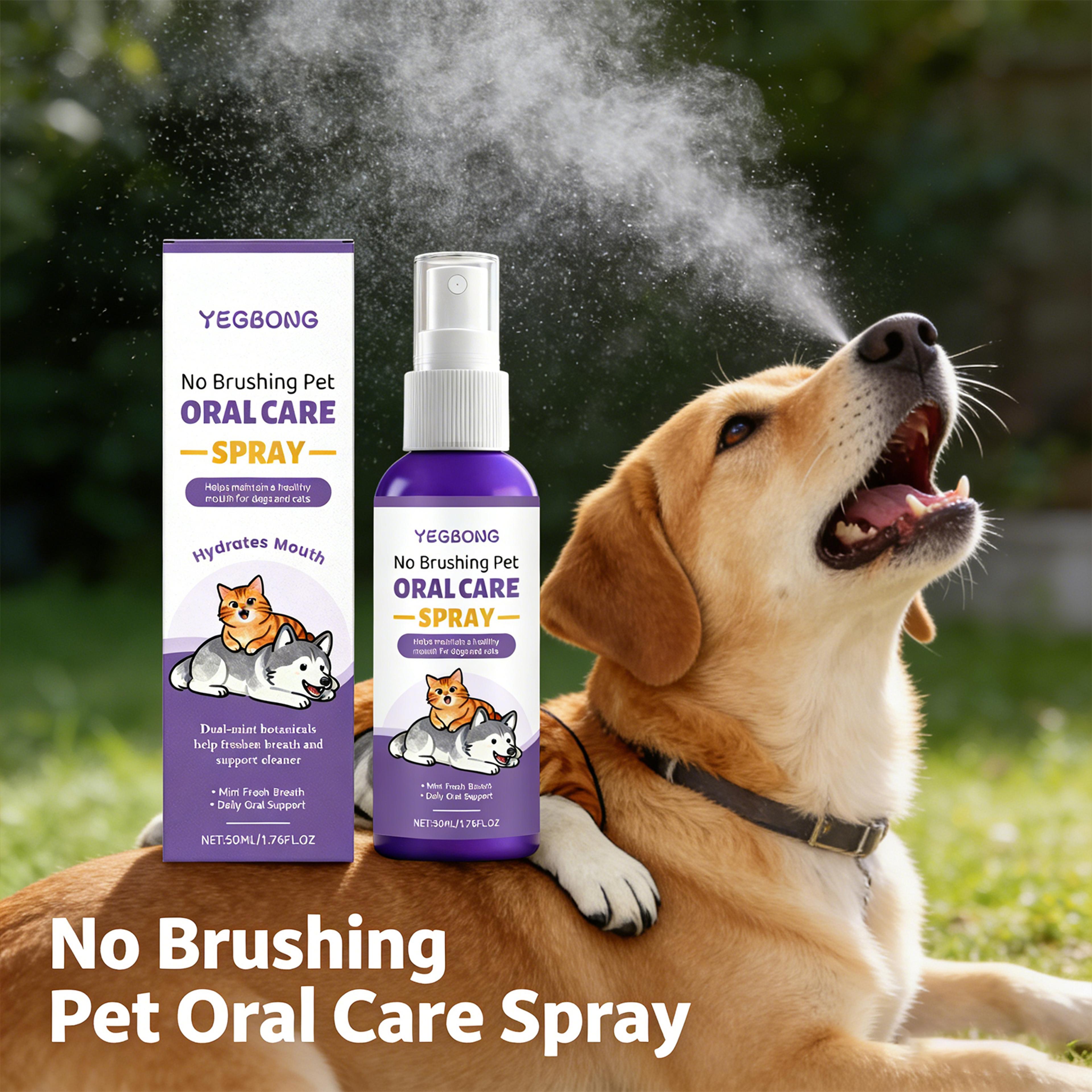 premium dog oral care spray fresh breath for dogs & tartar control