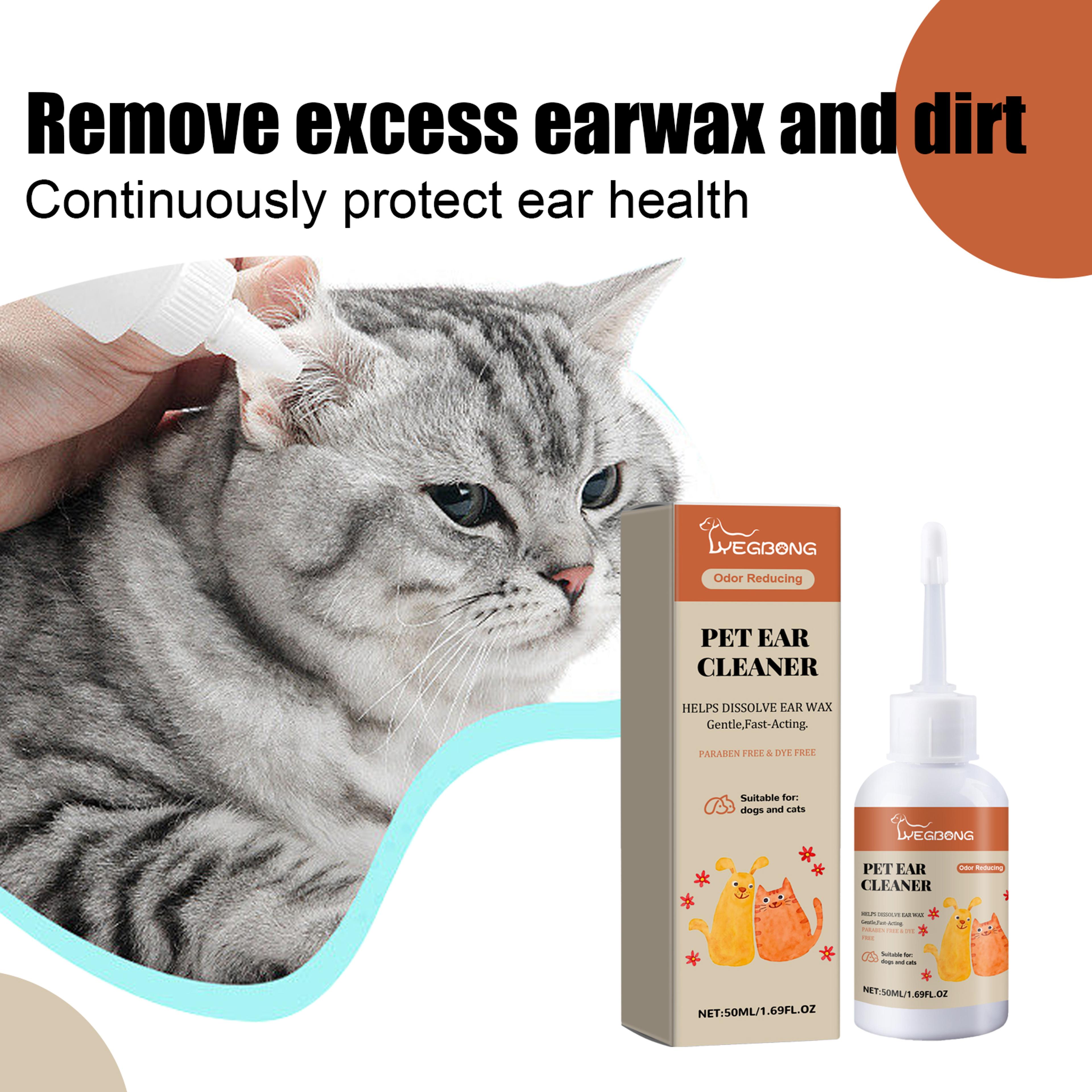 ear relief drops for cats & dogs ear mite & wax cleaning formula 50ml