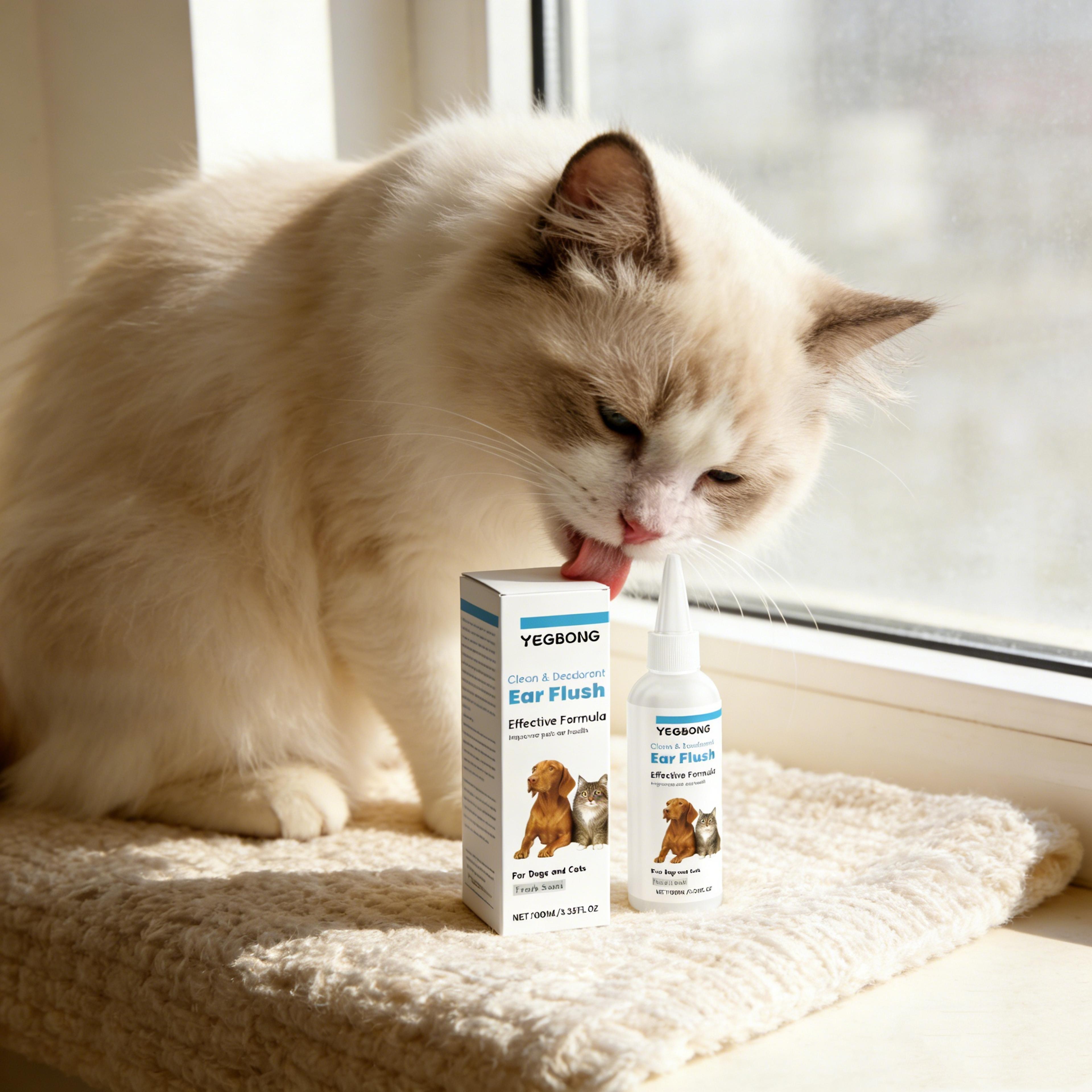 ear relief drops for dogs & cats gentle pet ear cleaner for wax, odor & itch comfort
