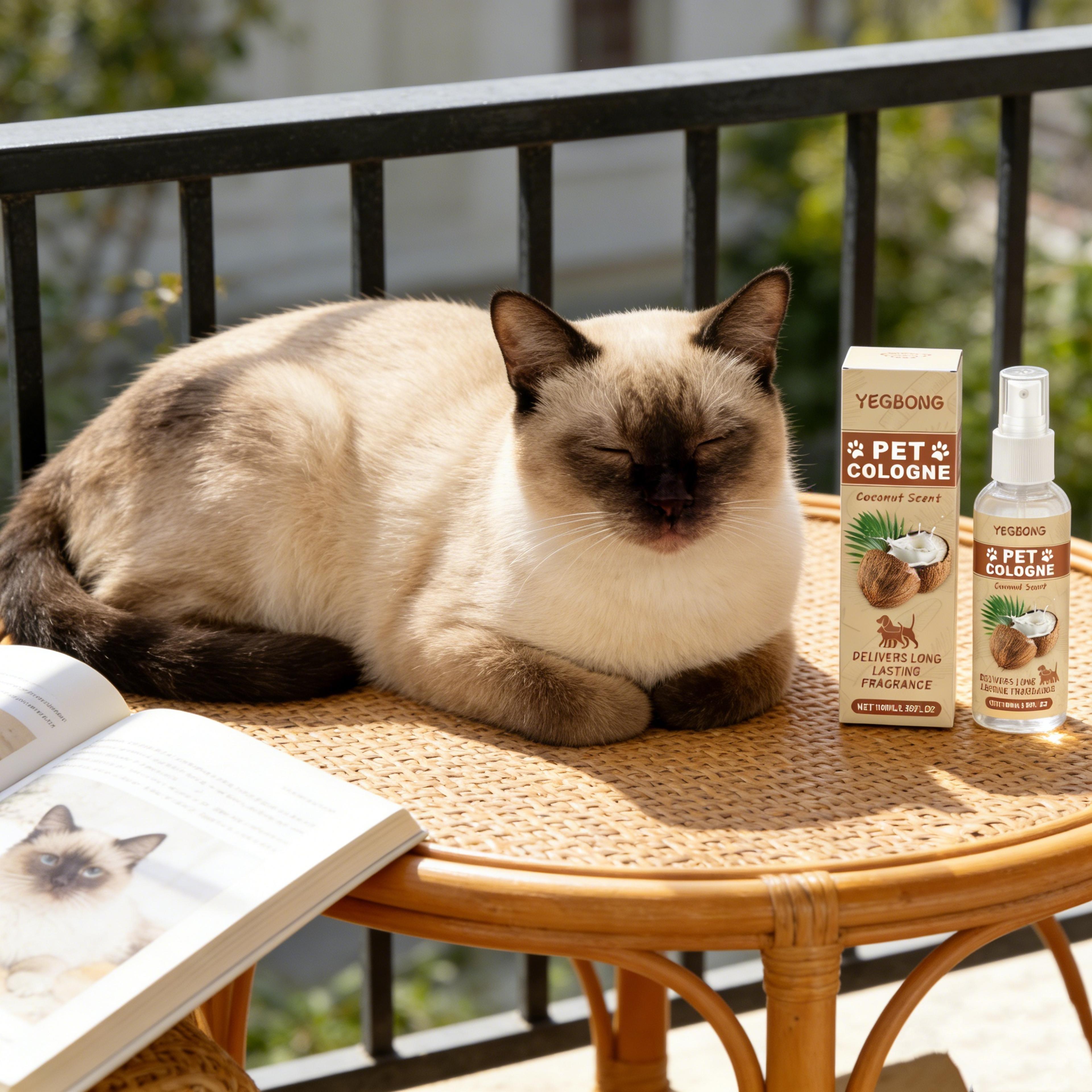 natural coconut oil pet deodorizer spray for dogs & cats long lasting odor removal & fresh scent