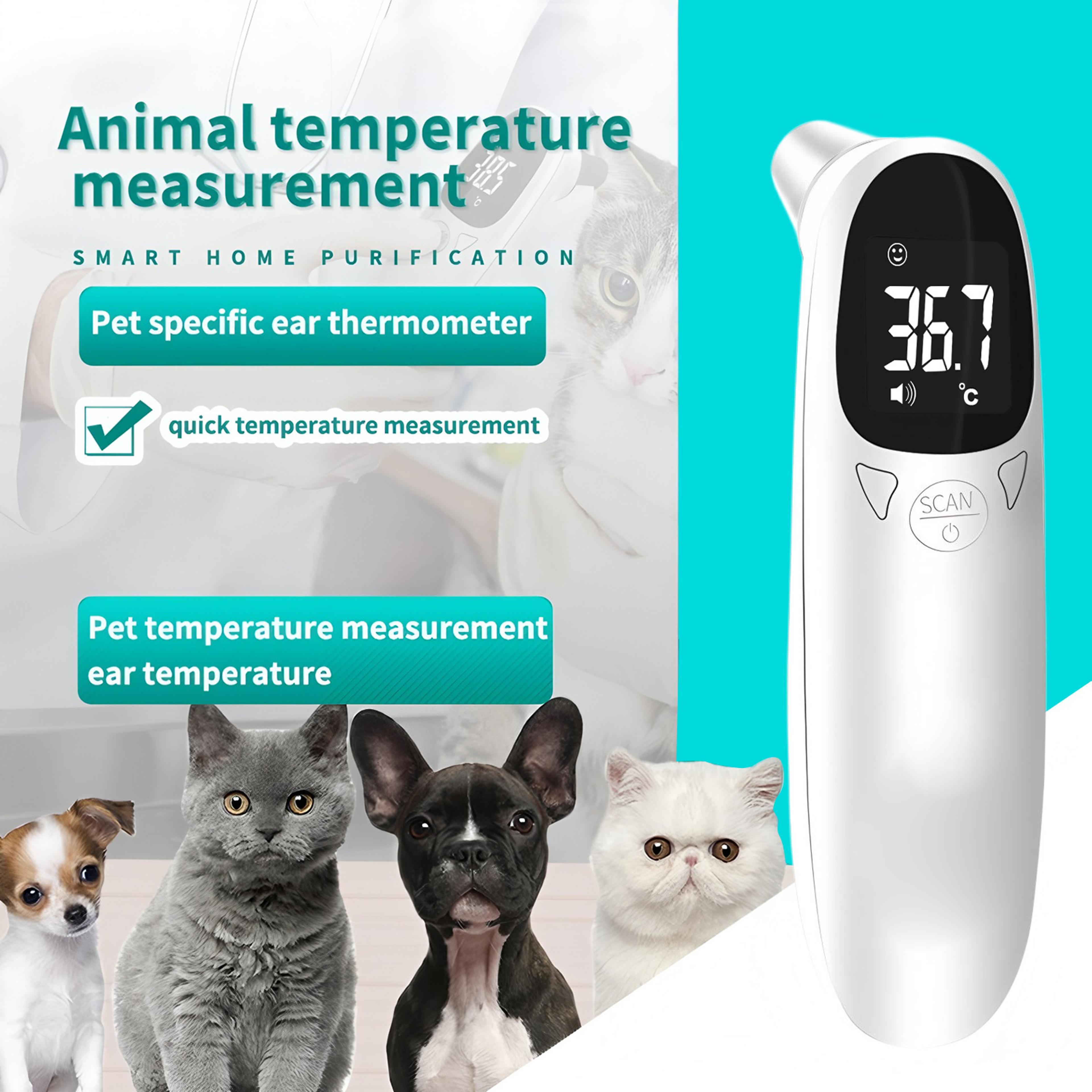 non contact pet ear thermometer for dogs & cats digital veterinary fever monitor