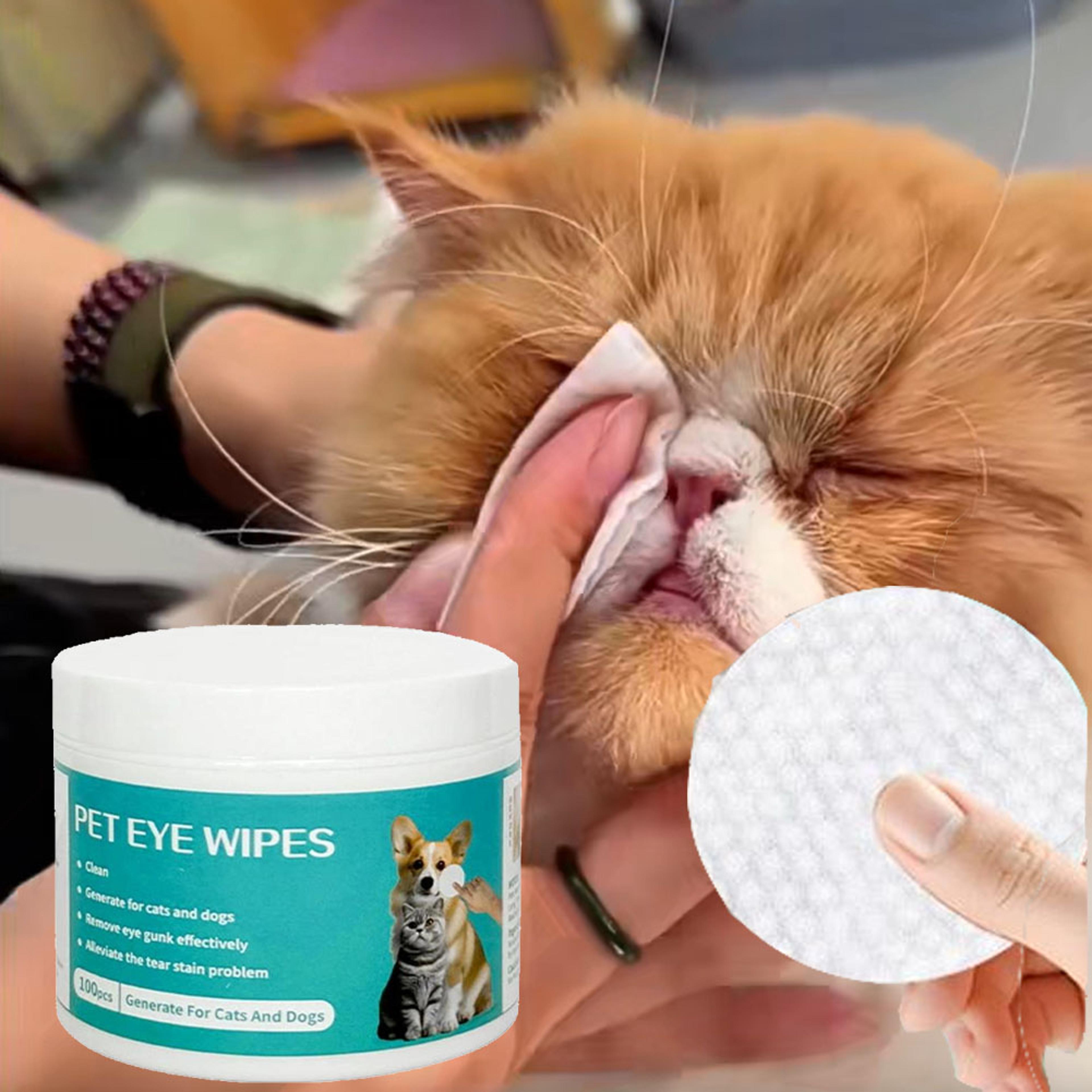 pet eye wipes cat & dog tear stain remover cleaning tissues