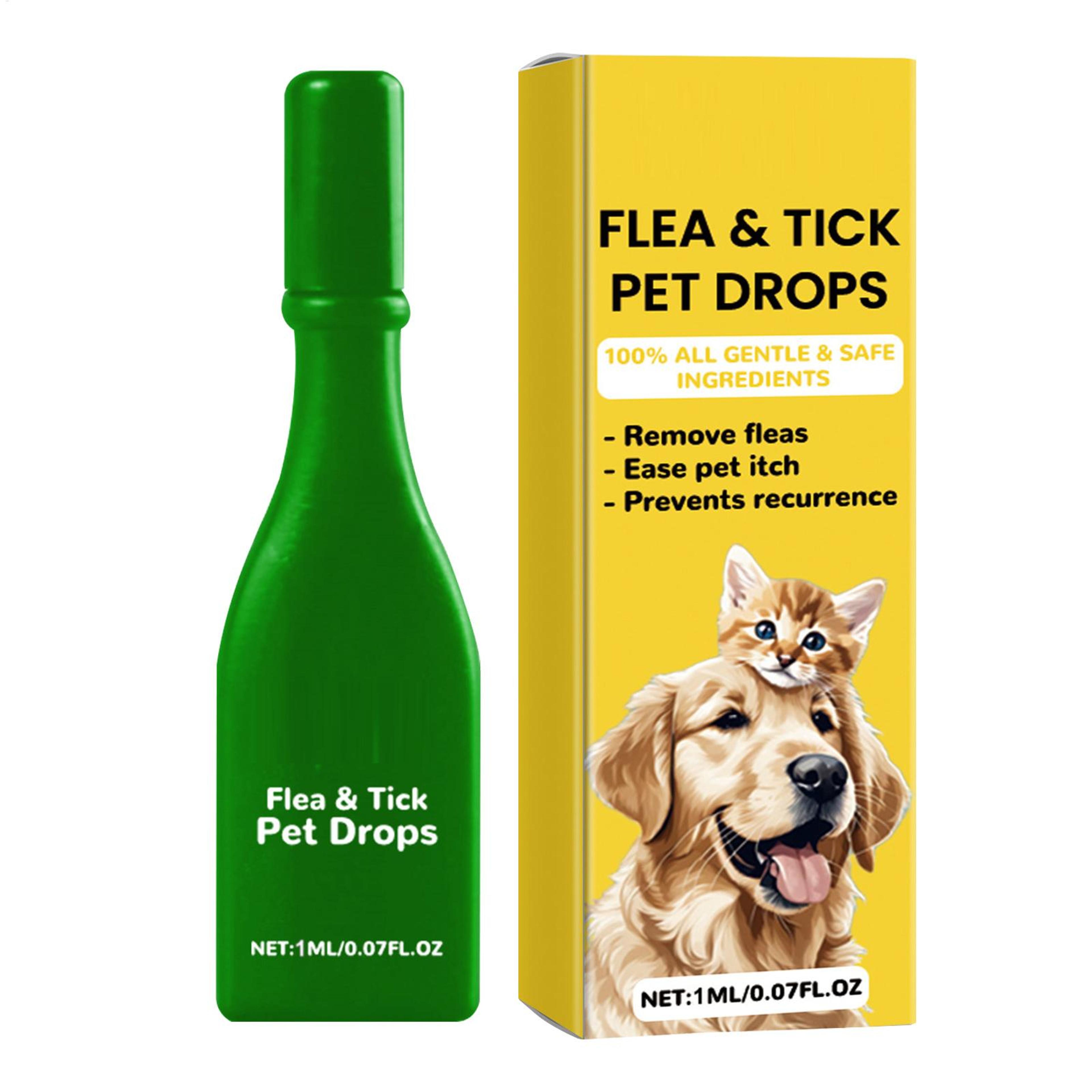 pet tick & flea relief spray for dogs & cats anti itch grooming solution 50ml