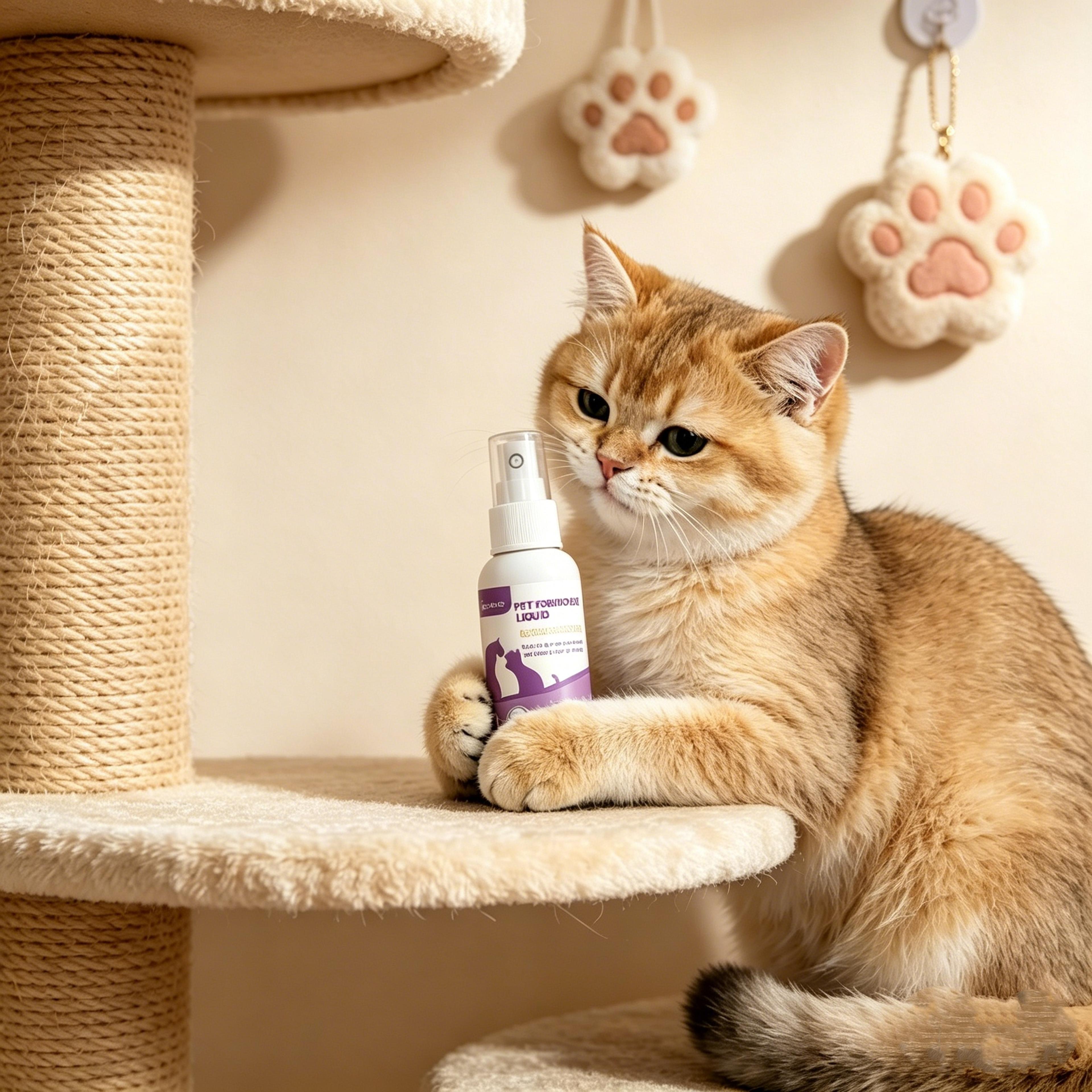cat calming spray for anxiety relief anti scratch furniture & urine marking pet behavior spray