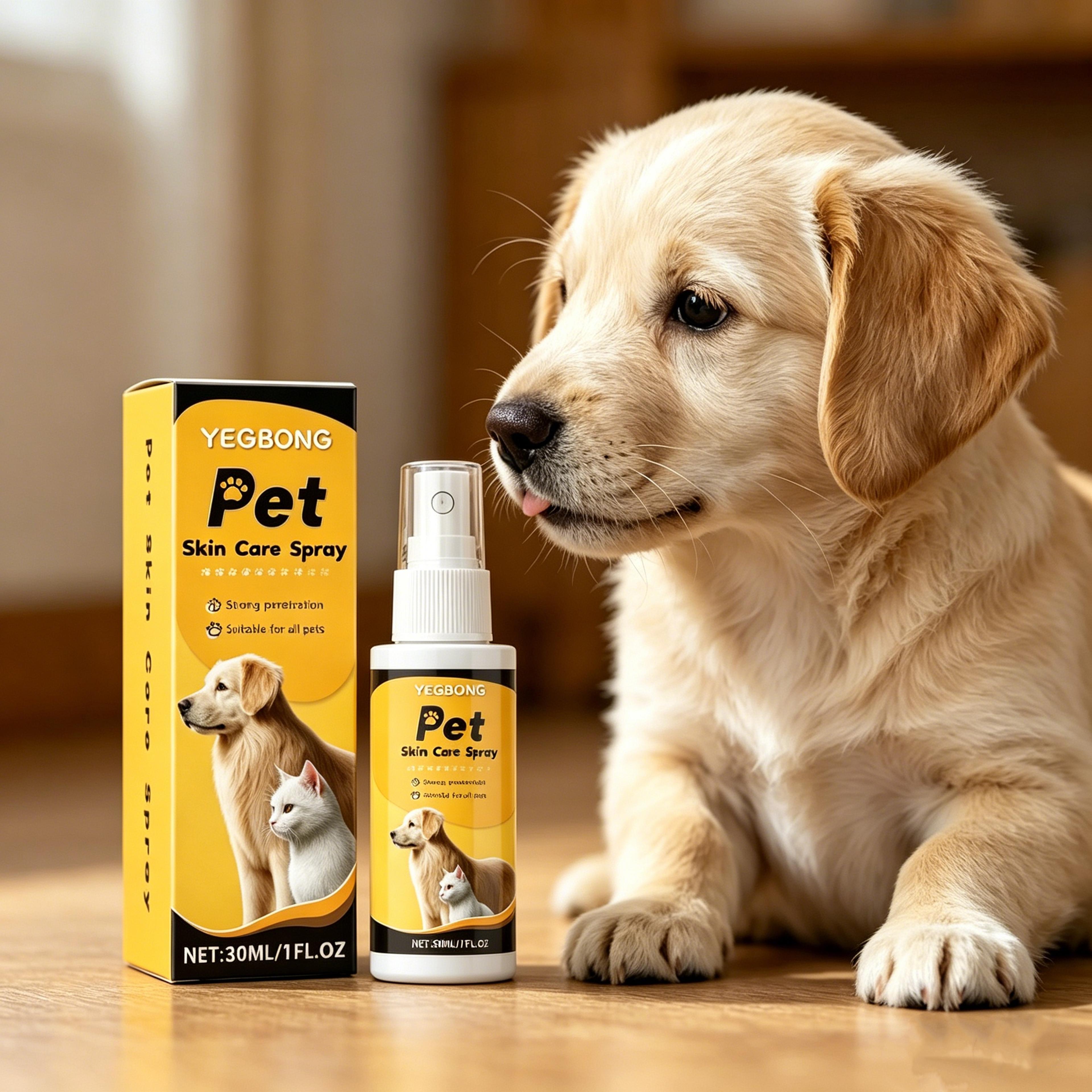 herbal pet skin care spray for dogs & cats anti itch relief dry skin repair natural soothing treatment