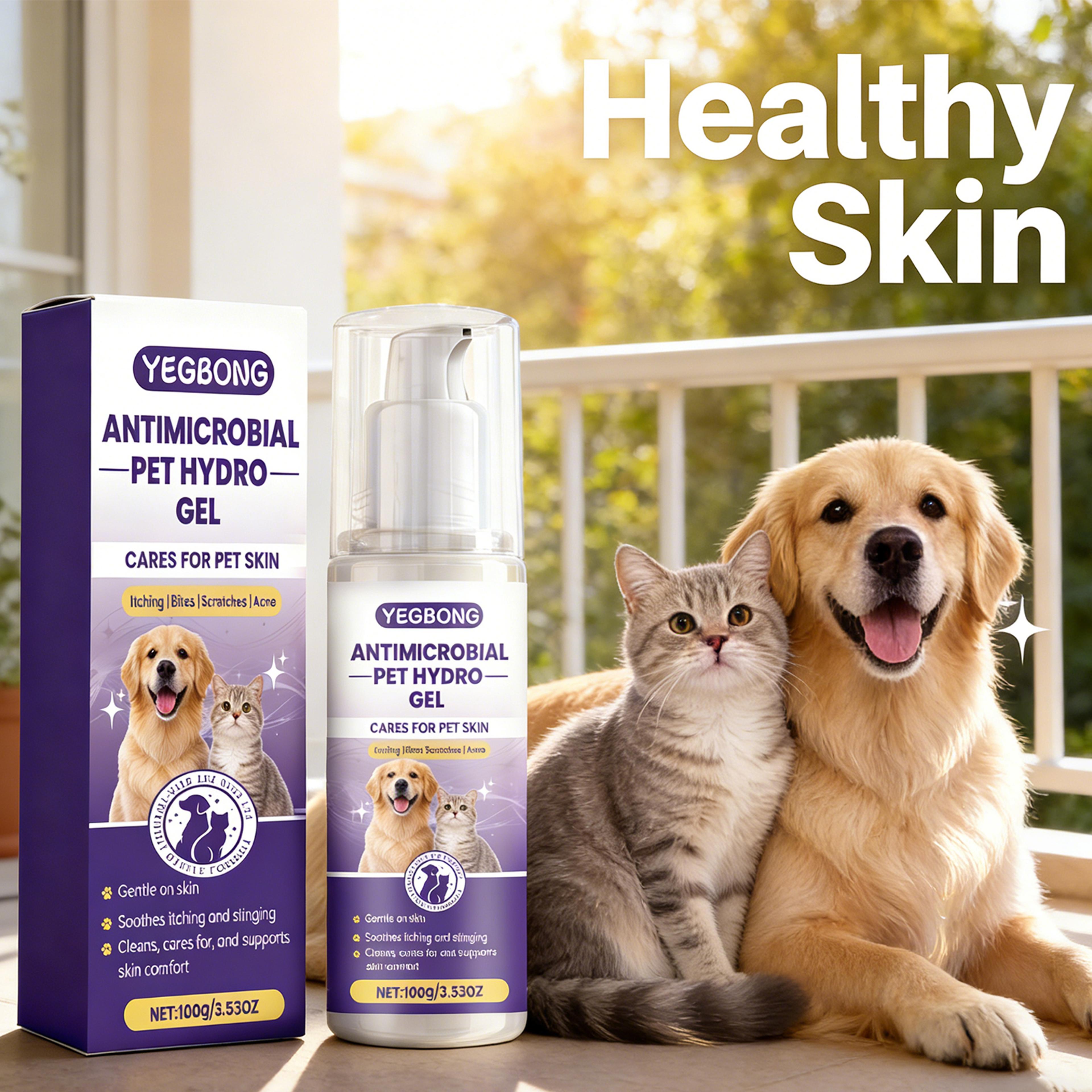 hypoallergenic pet grooming cleaning gel moisturizing odor removal skin care for dogs & cats