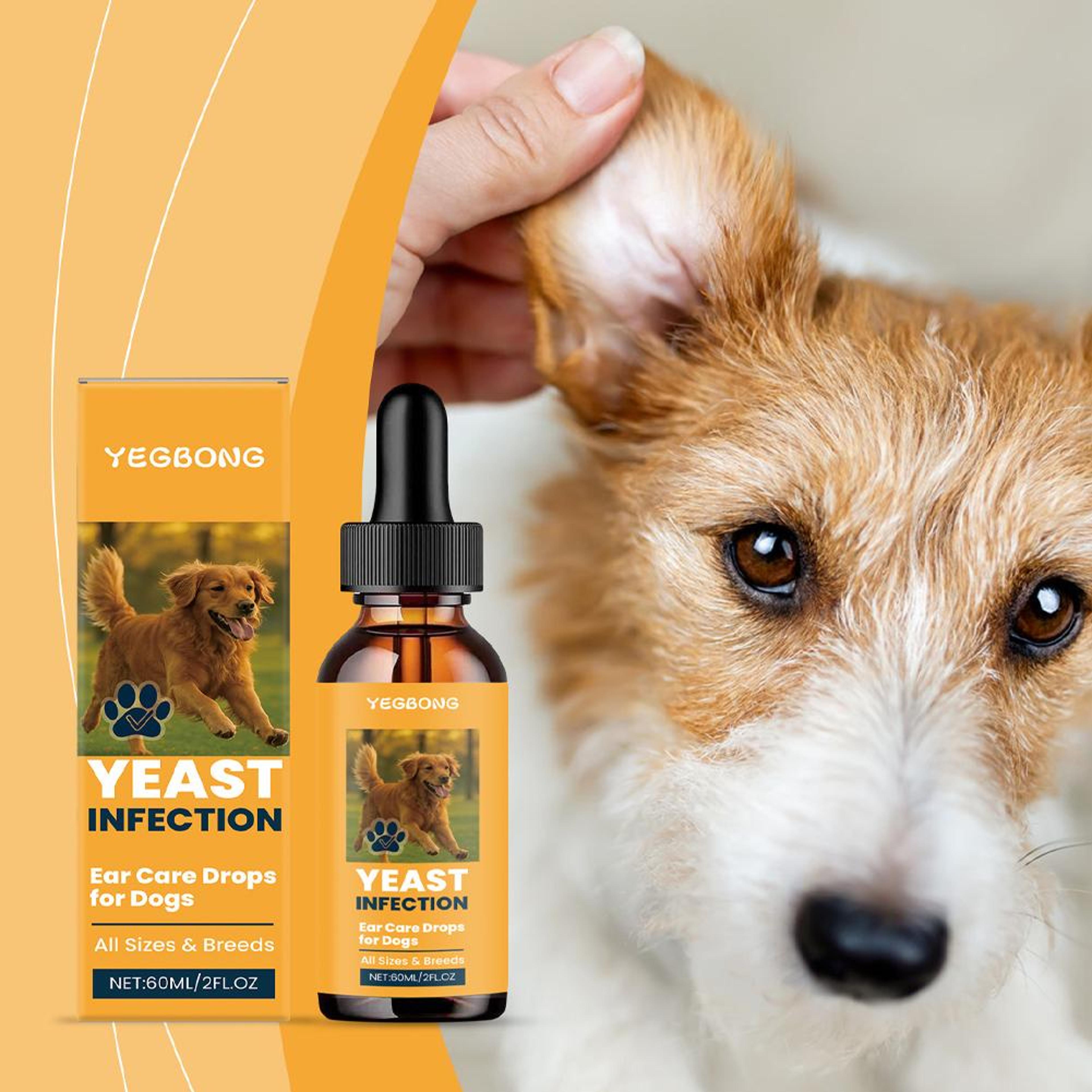 dog ear infection treatment drops gentle dog ear cleaner for itch & odor relief