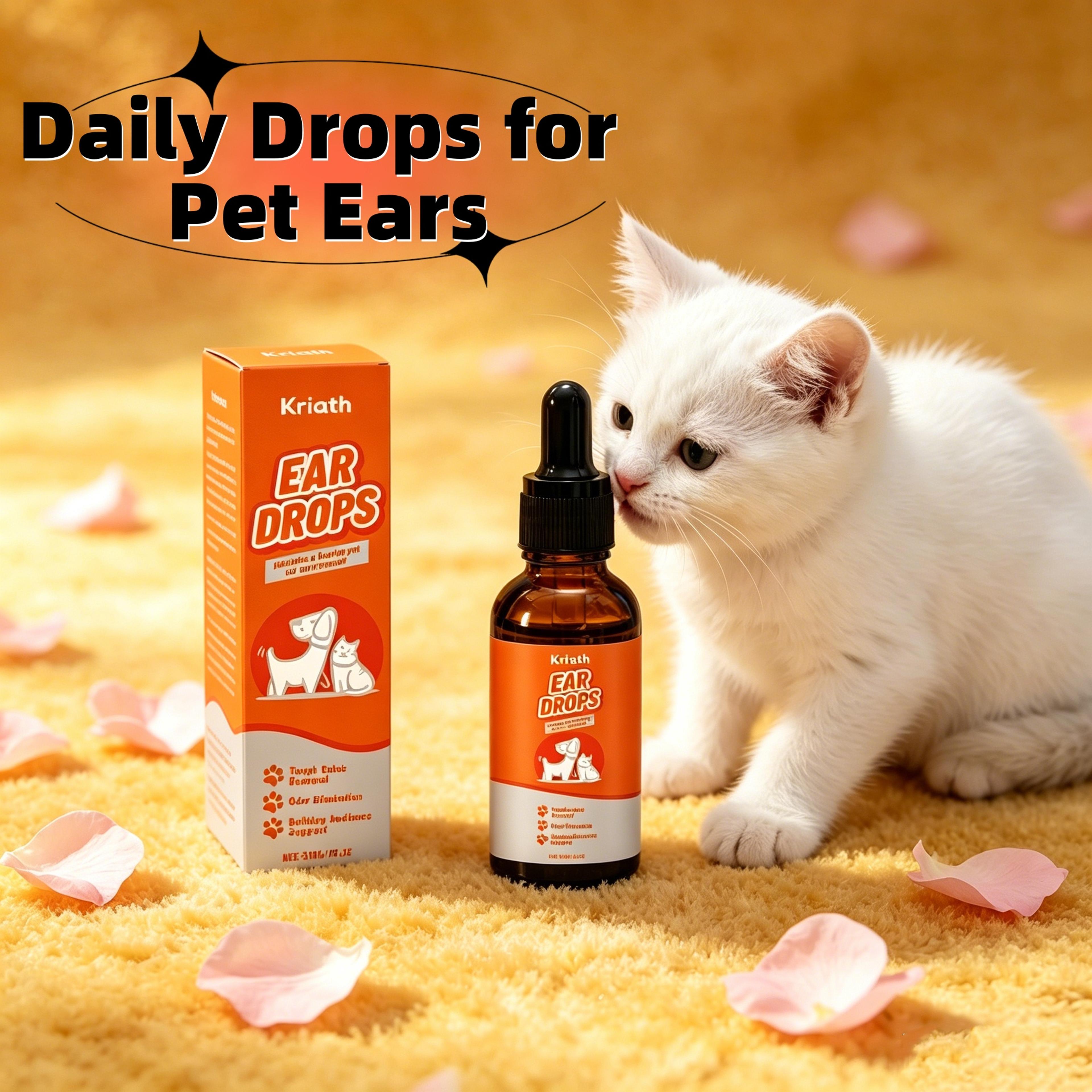 pet ear cleaner solution for dogs and cats odor and wax care