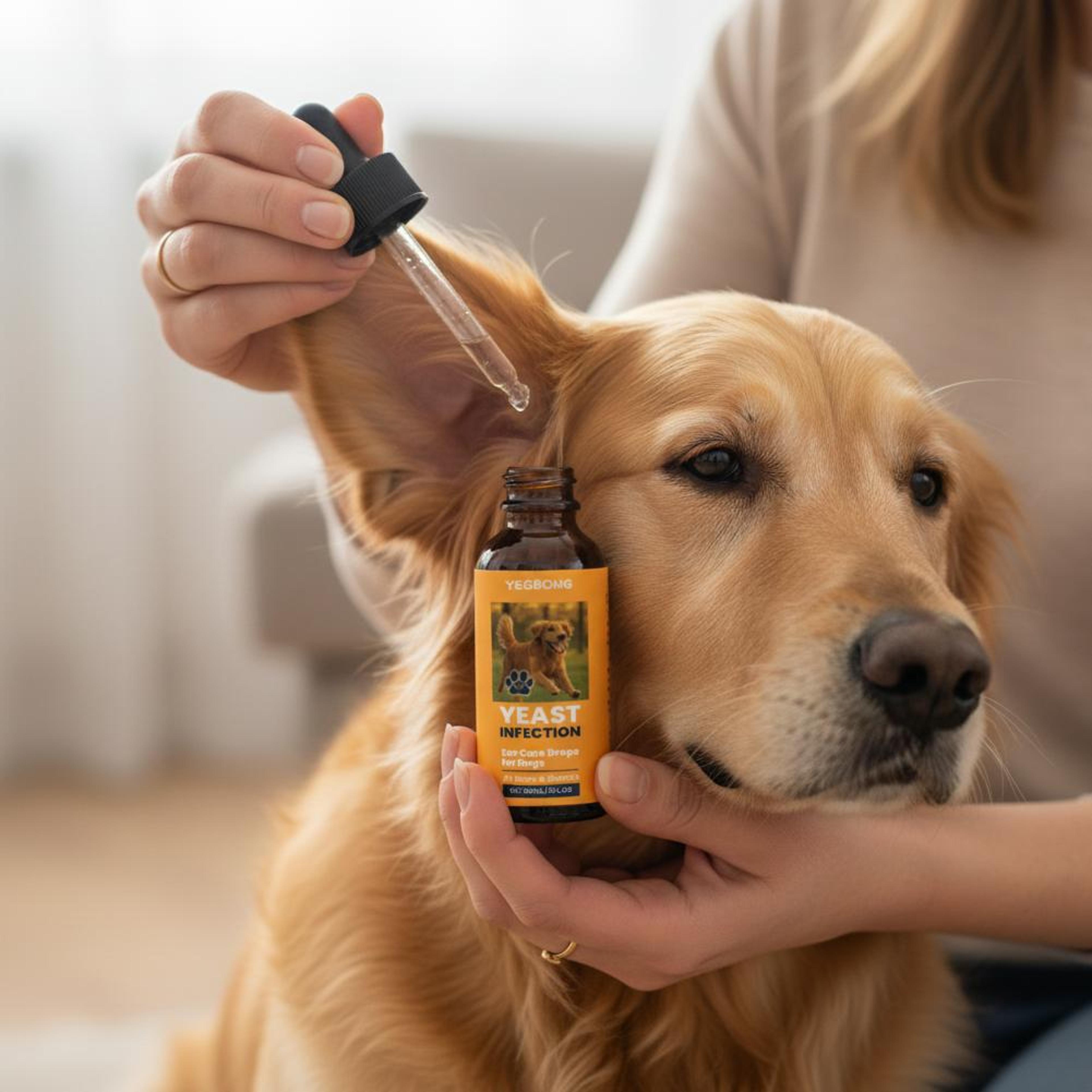 dog ear cleaner drops 60ml pet ear infection relief & odor care solution