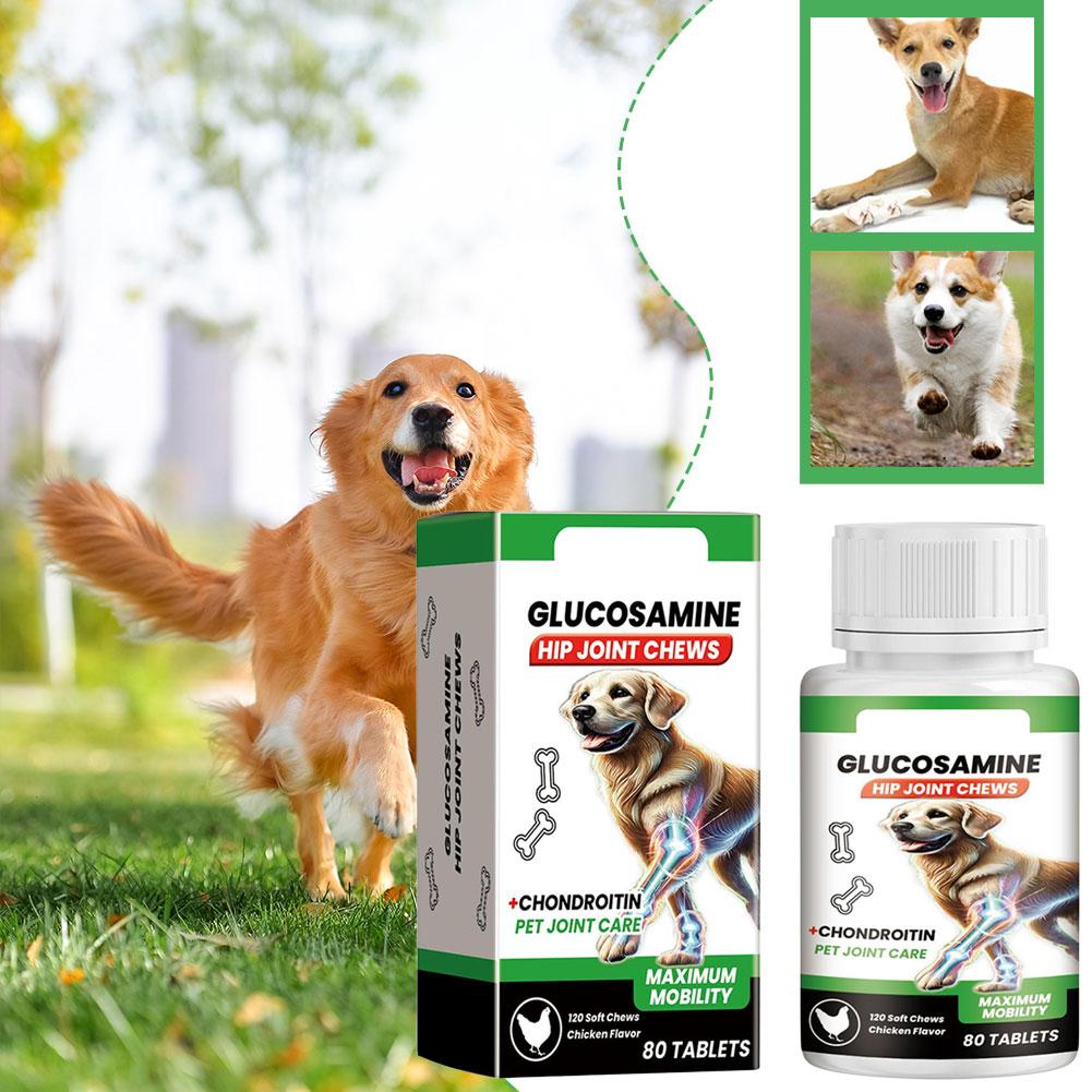 dog joint care tablets hip and joint support for dogs glucosamine mobility supplement