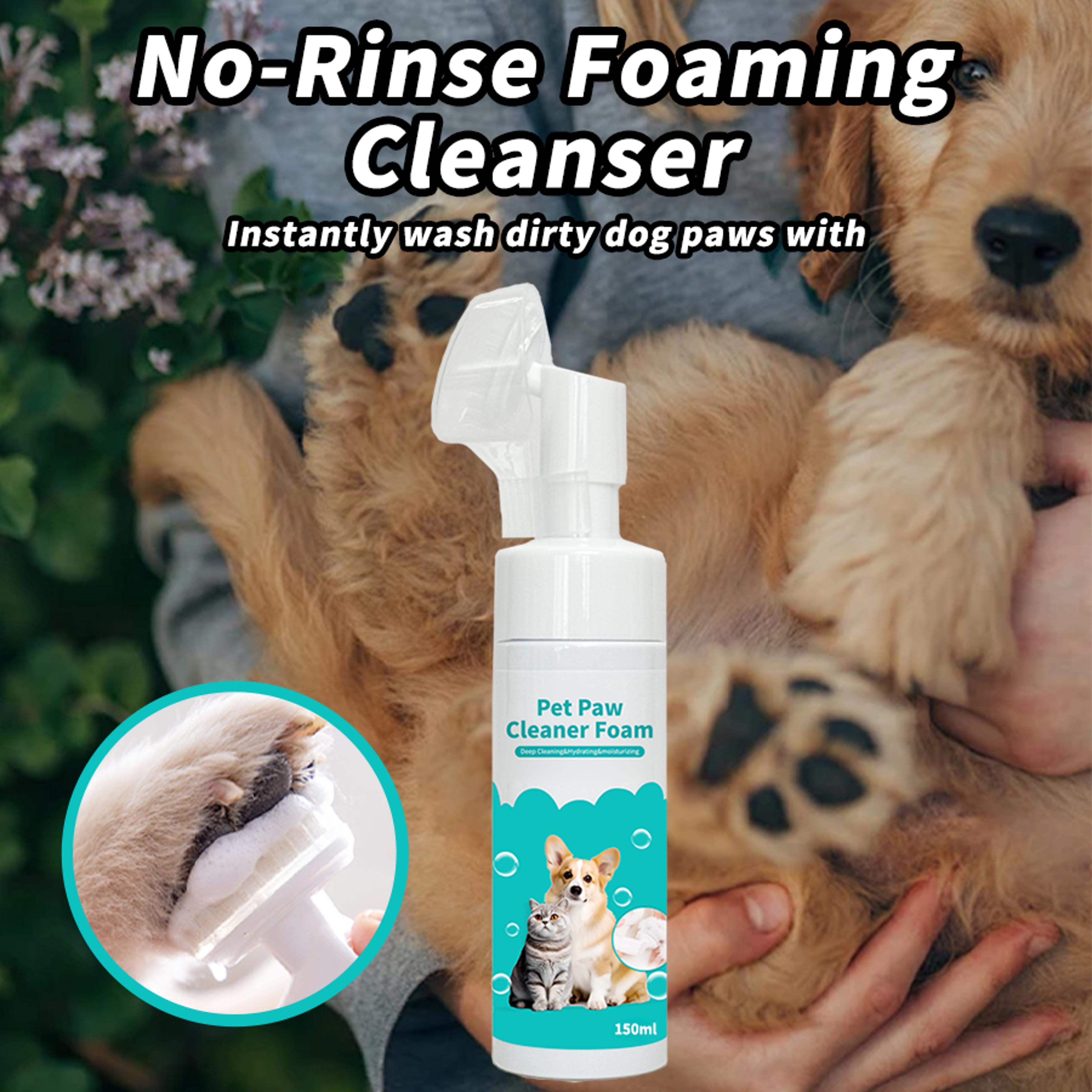 pet paw cleaner foam for dogs & cats gentle foot wash hygiene care 150ml
